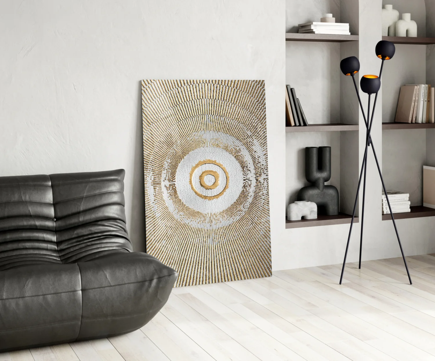 Abstract Loop Glass Wall Art - Image 6