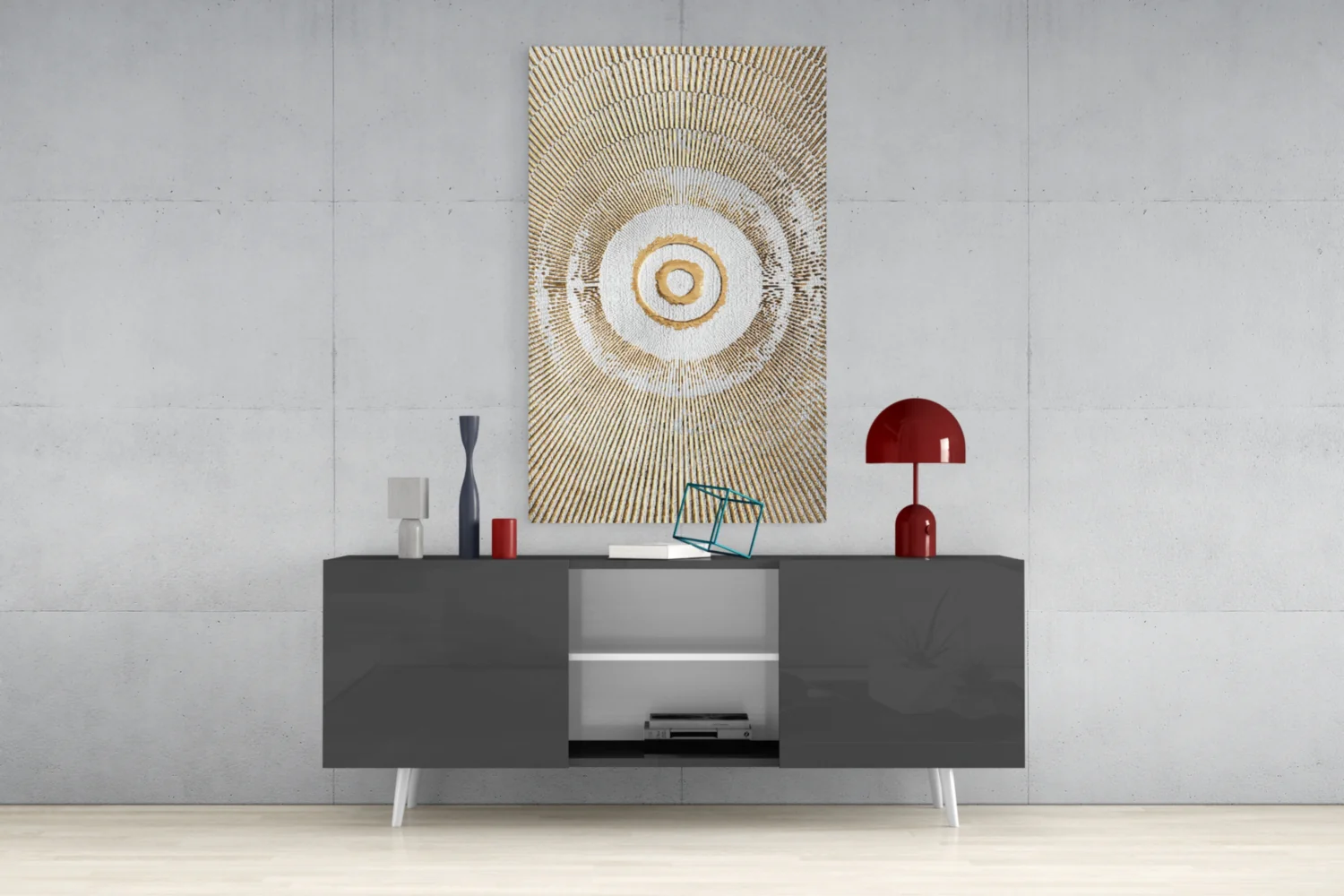 Abstract Loop Glass Wall Art - Image 9