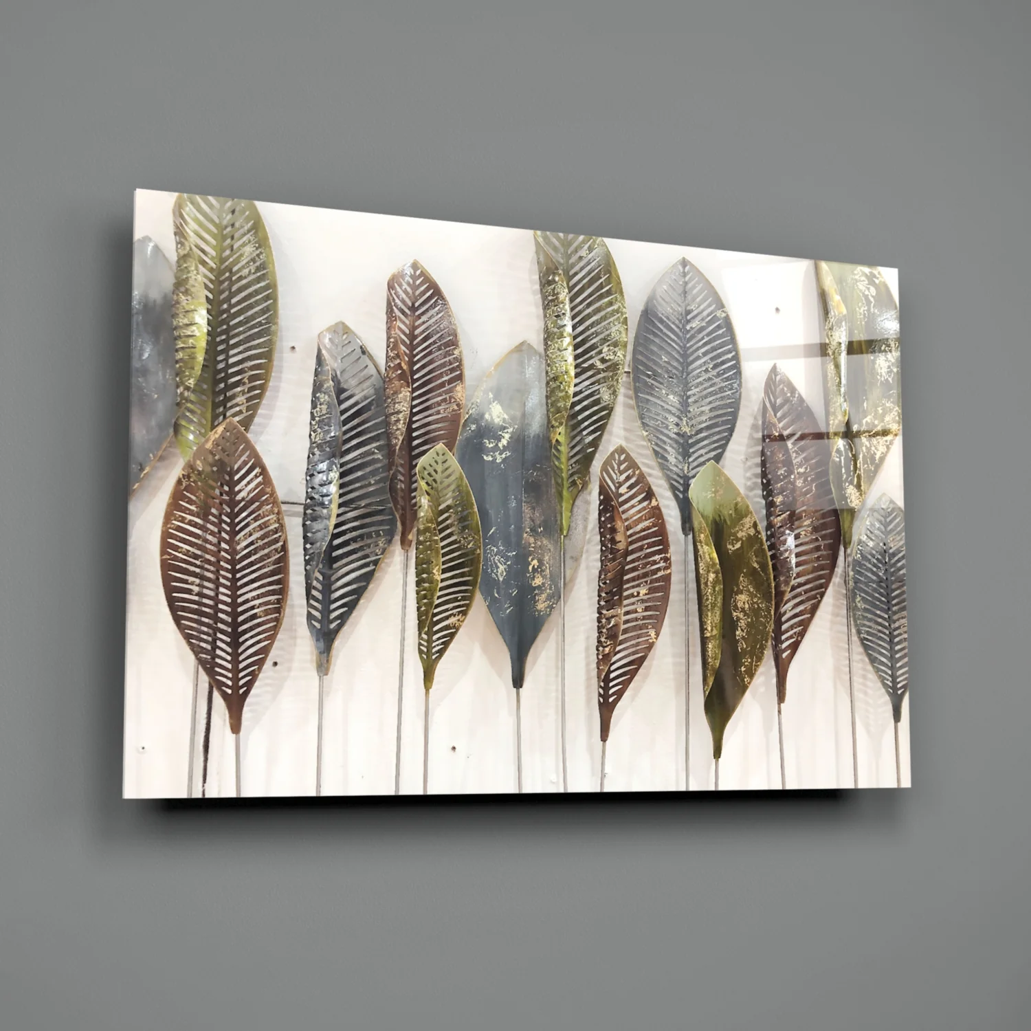 Feathers Glass Wall Art - Image 3