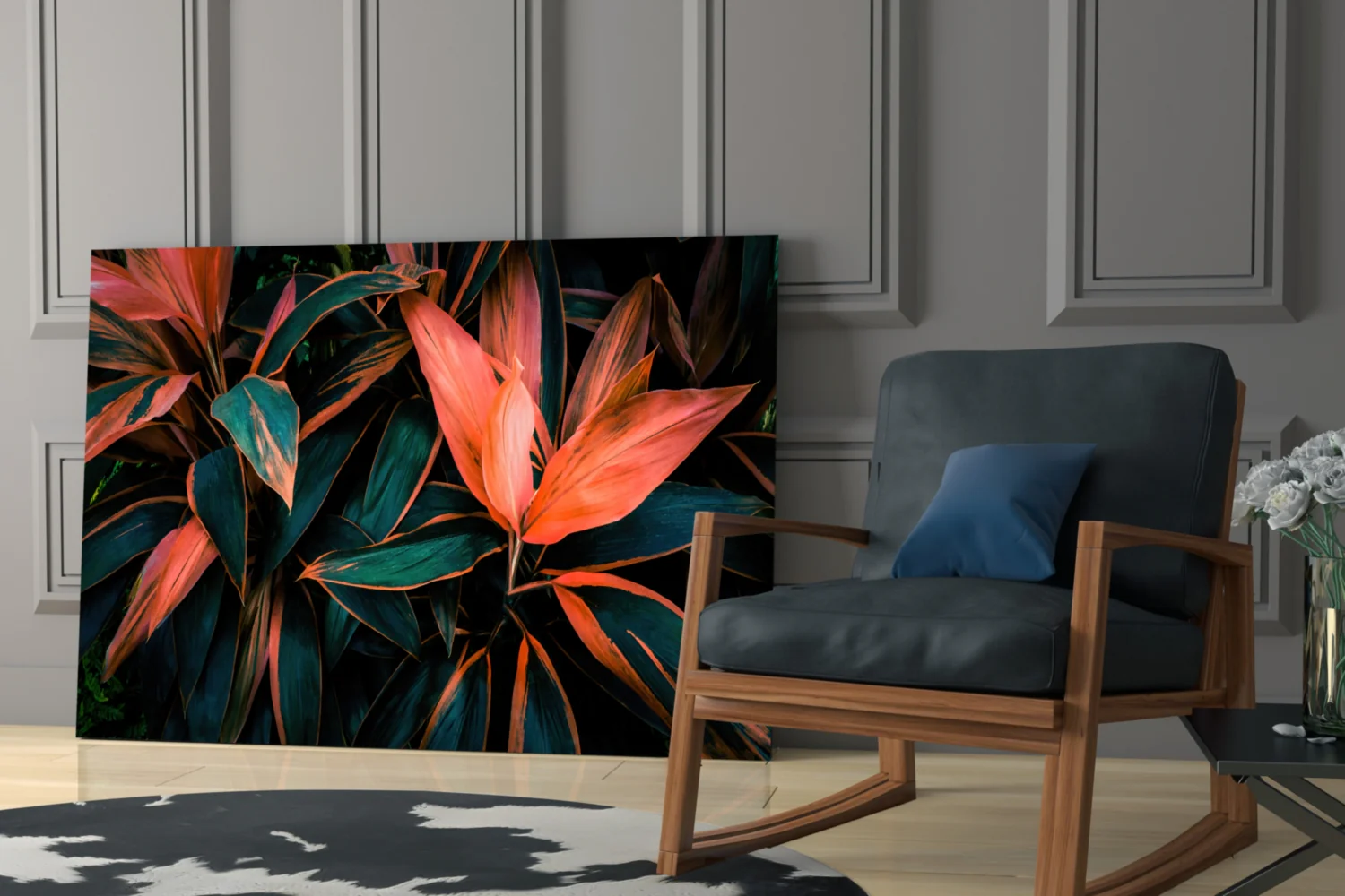 Flower Glass Wall Art - Image 7