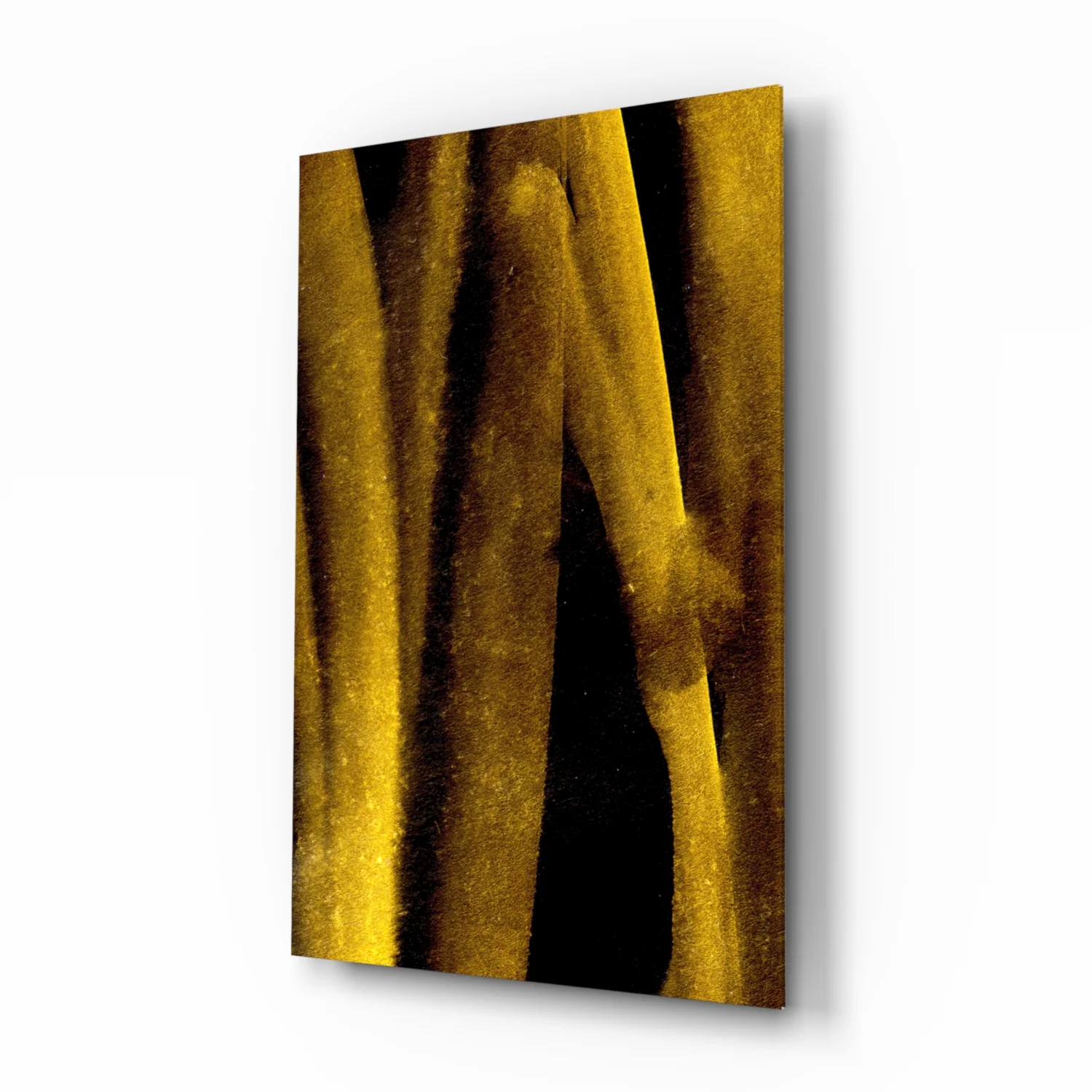 Yellow Story Glass Wall Art - Image 2