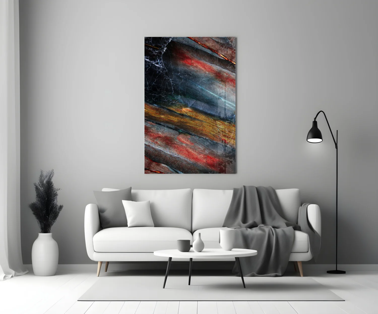 Abstract Glass Wall Art - Image 4