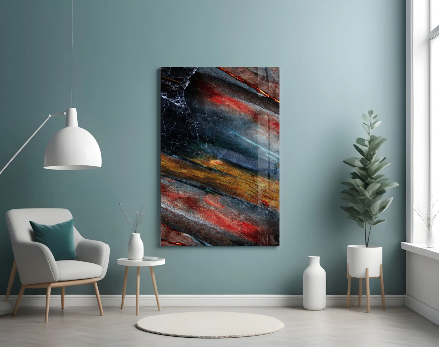 Abstract Glass Wall Art - Image 5
