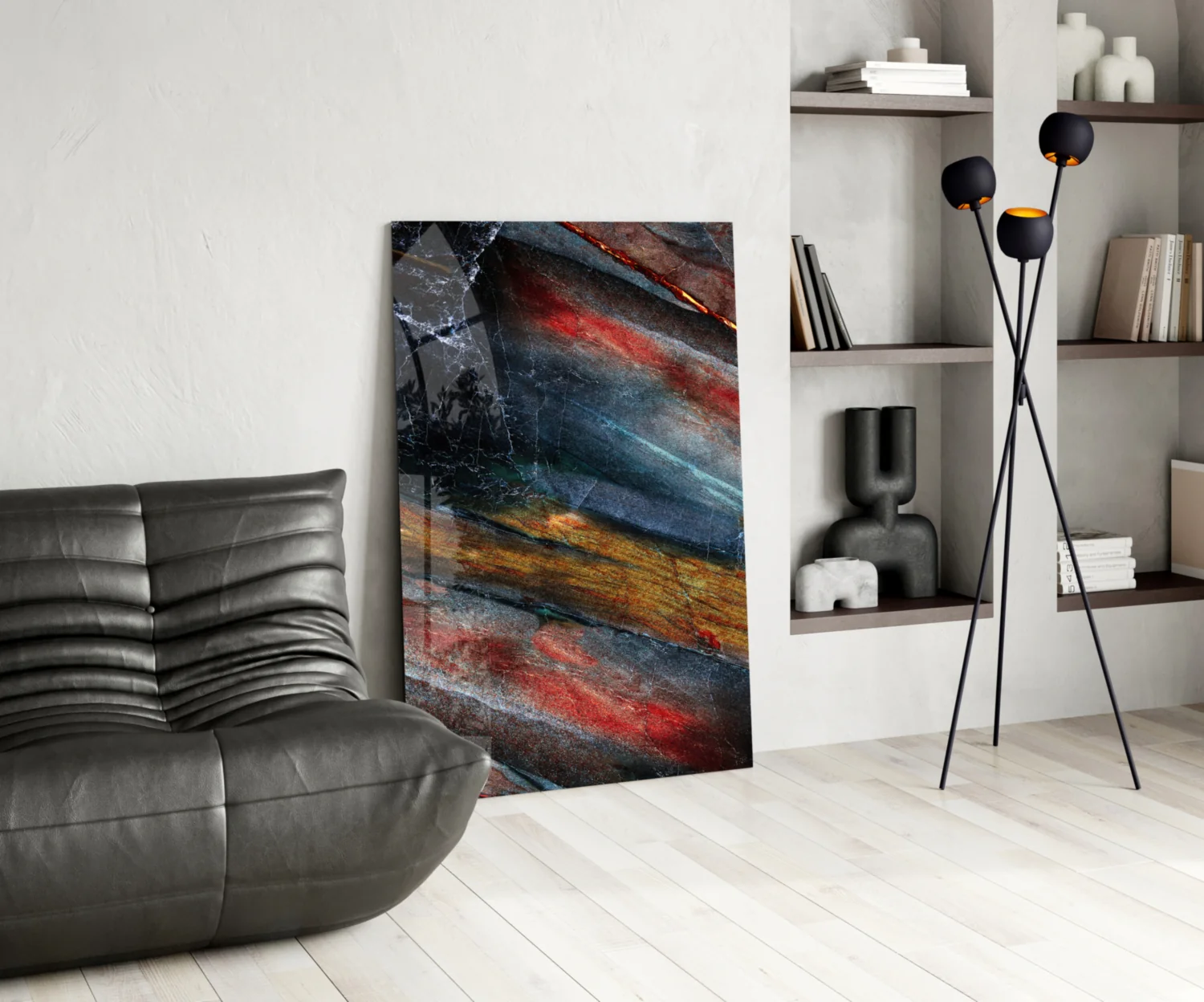 Abstract Glass Wall Art - Image 6