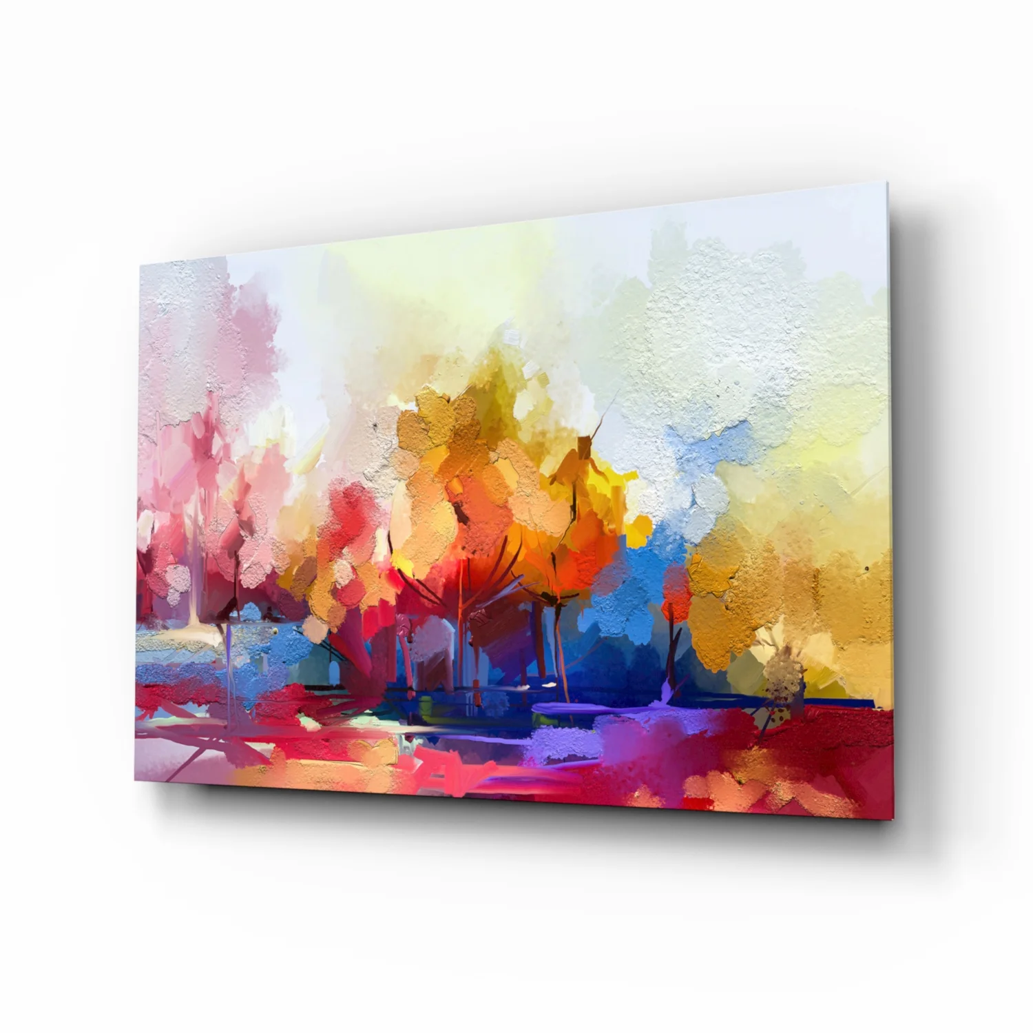 Abstract Trees Glass Wall Art - Image 2