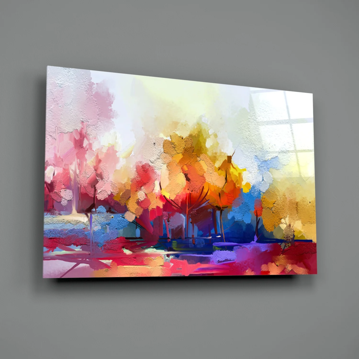 Abstract Trees Glass Wall Art - Image 3