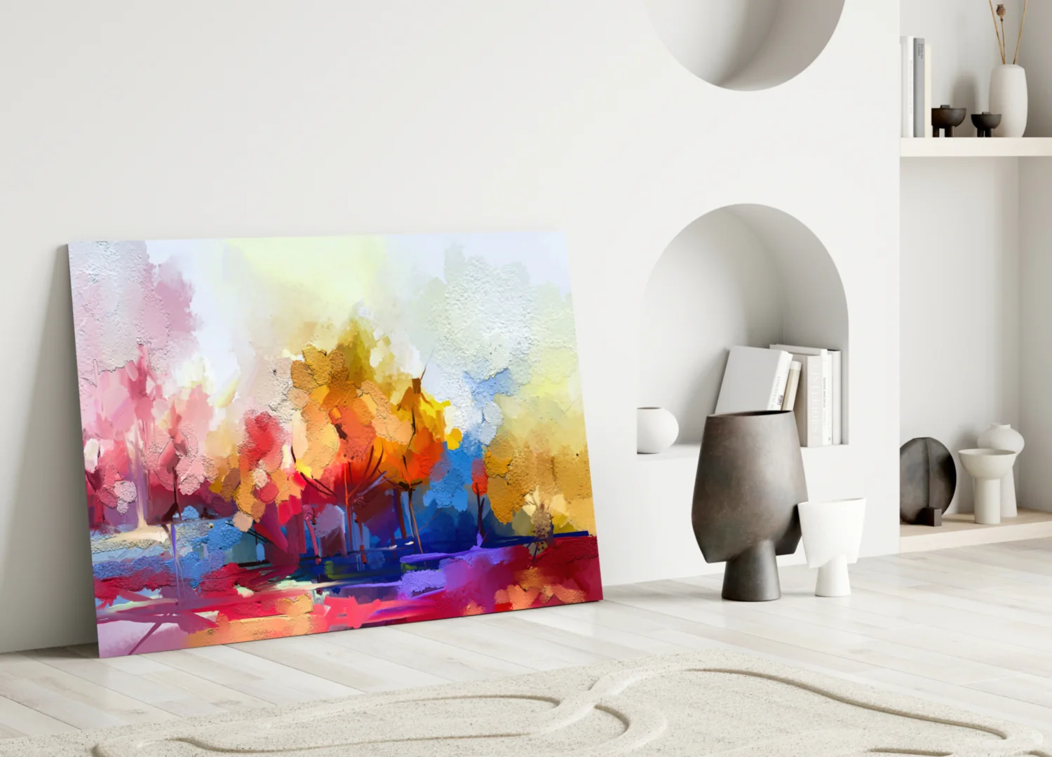 Abstract Trees Glass Wall Art - Image 4