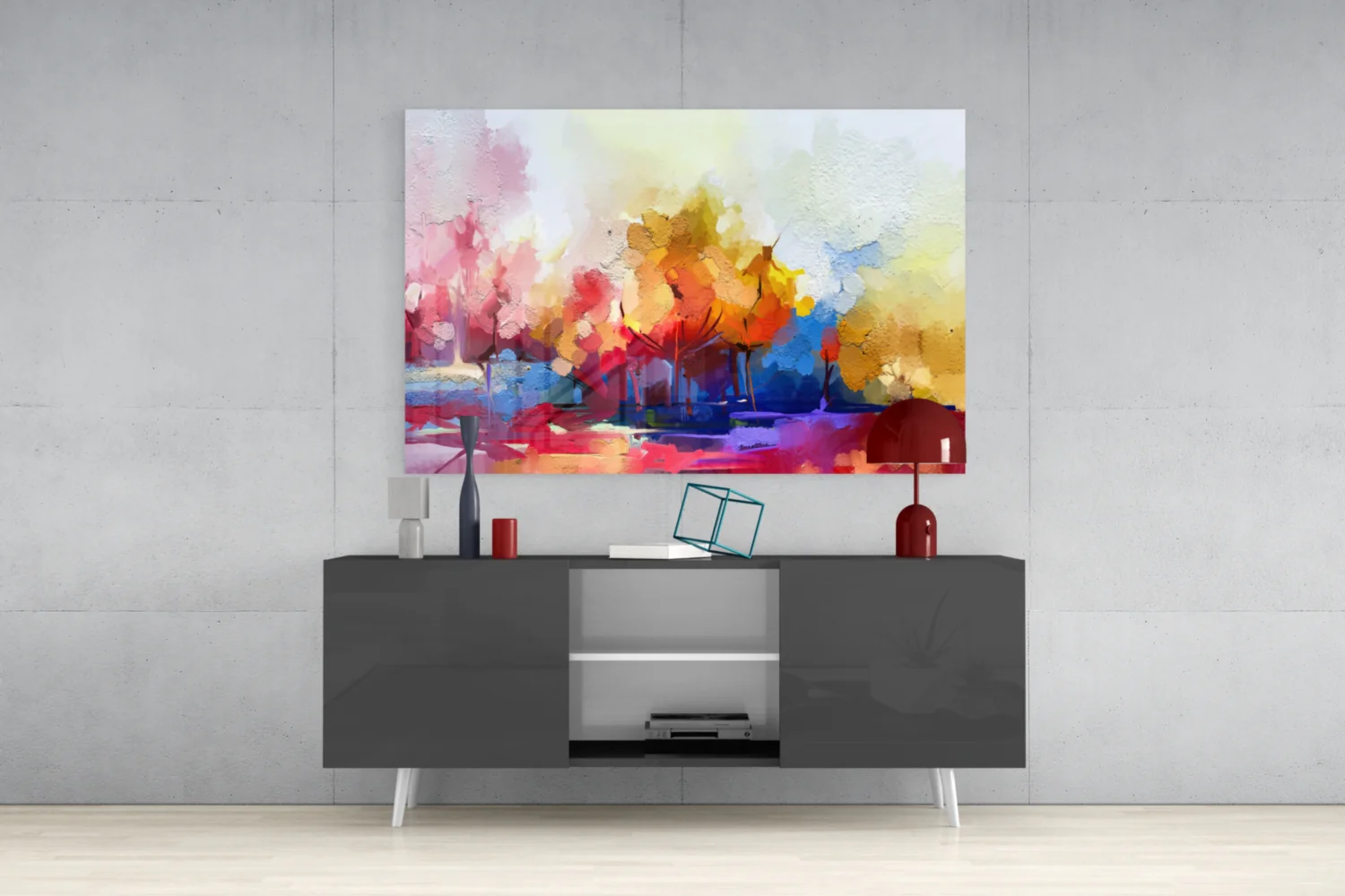 Abstract Trees Glass Wall Art - Image 9
