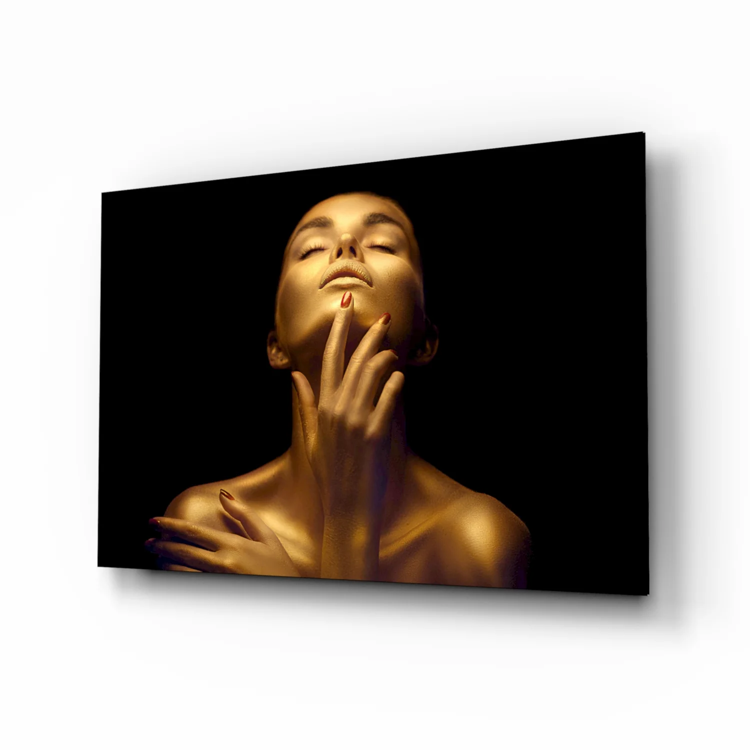 Gold Woman Glass Wall Art - Image 2
