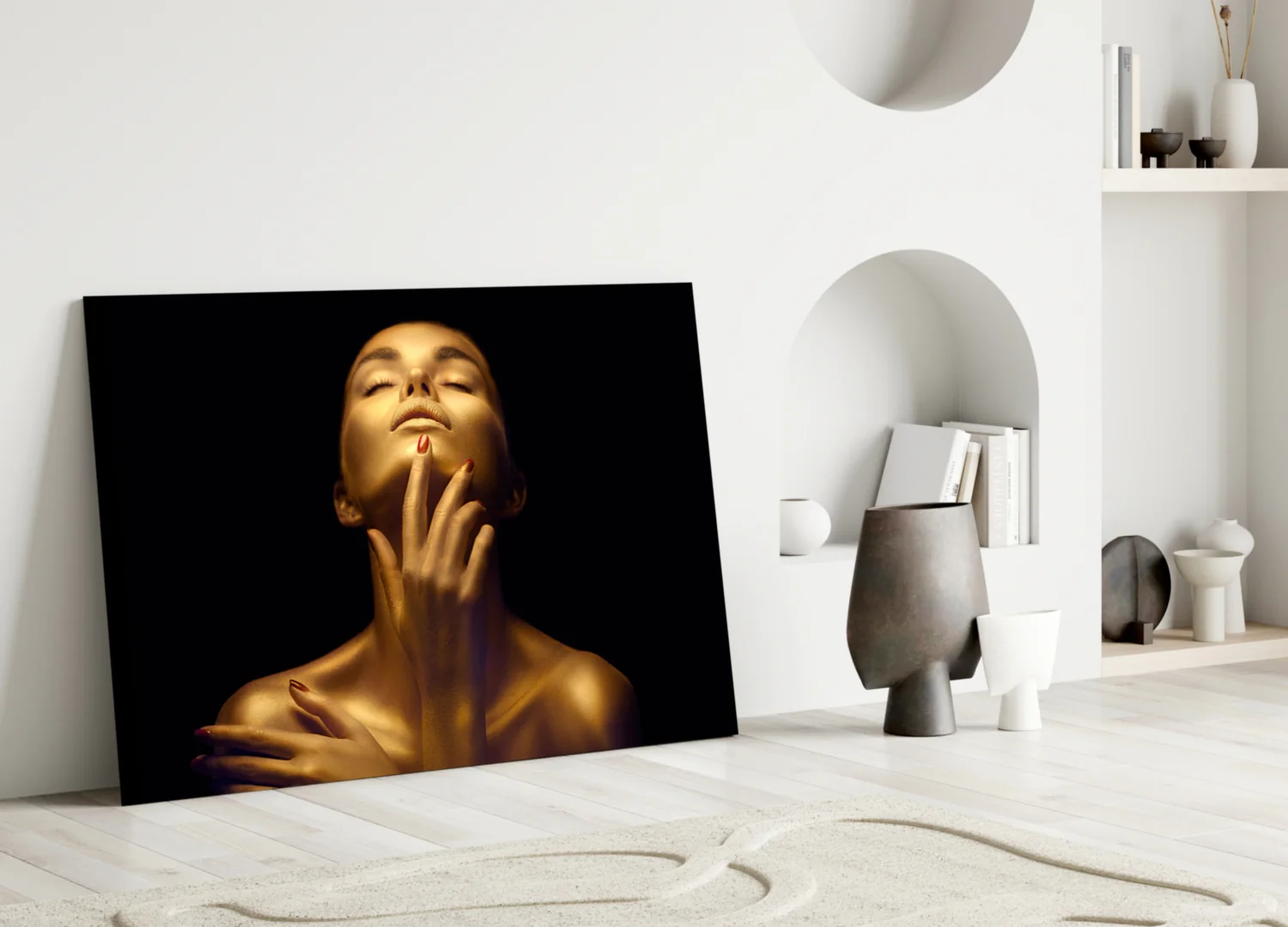 Gold Woman Glass Wall Art - Image 4