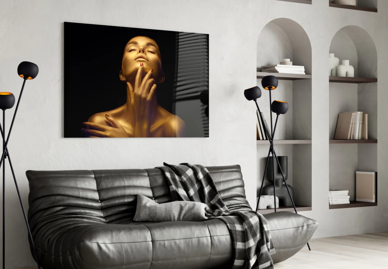 Gold Woman Glass Wall Art - Image 5