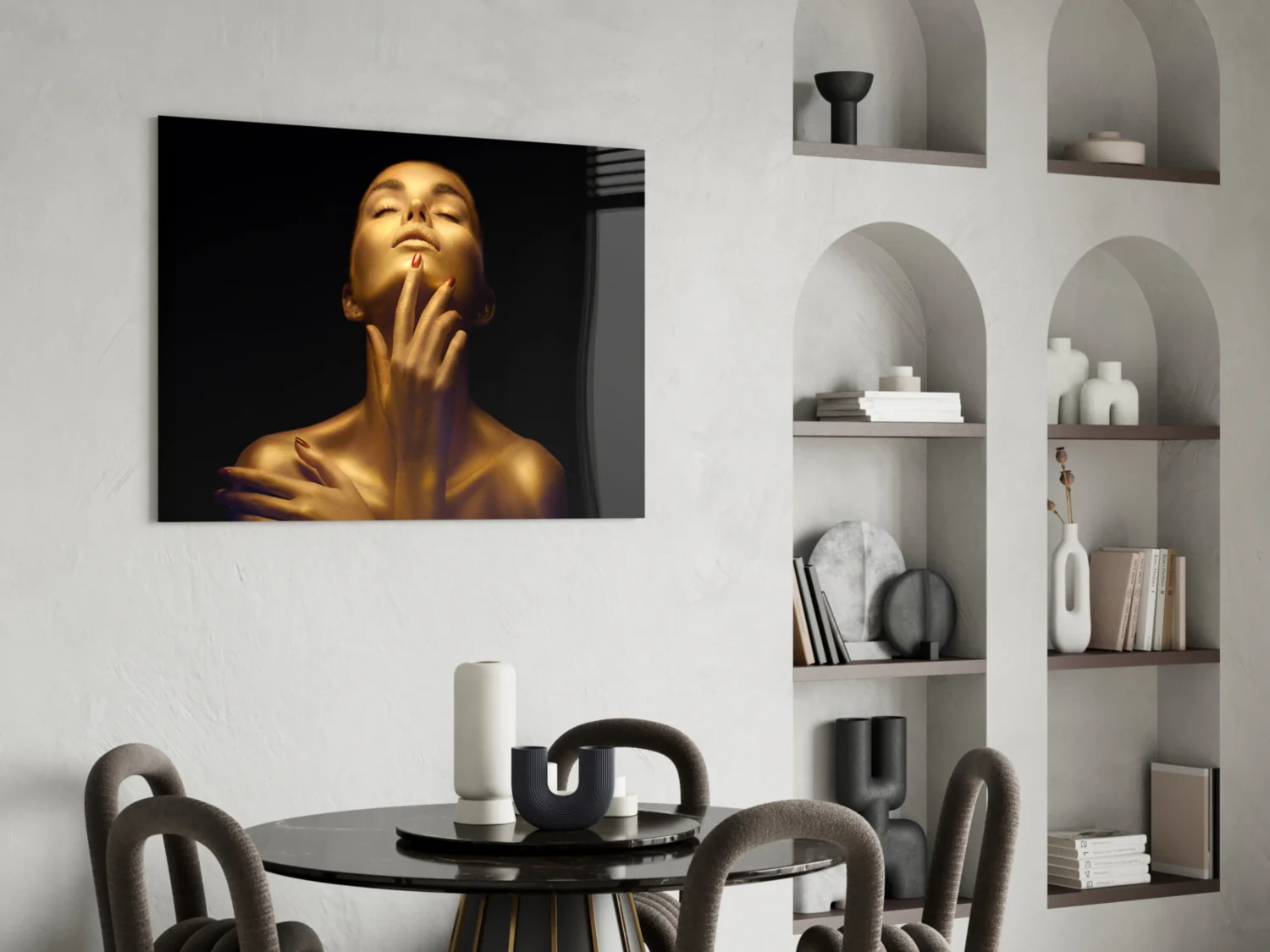 Gold Woman Glass Wall Art - Image 6