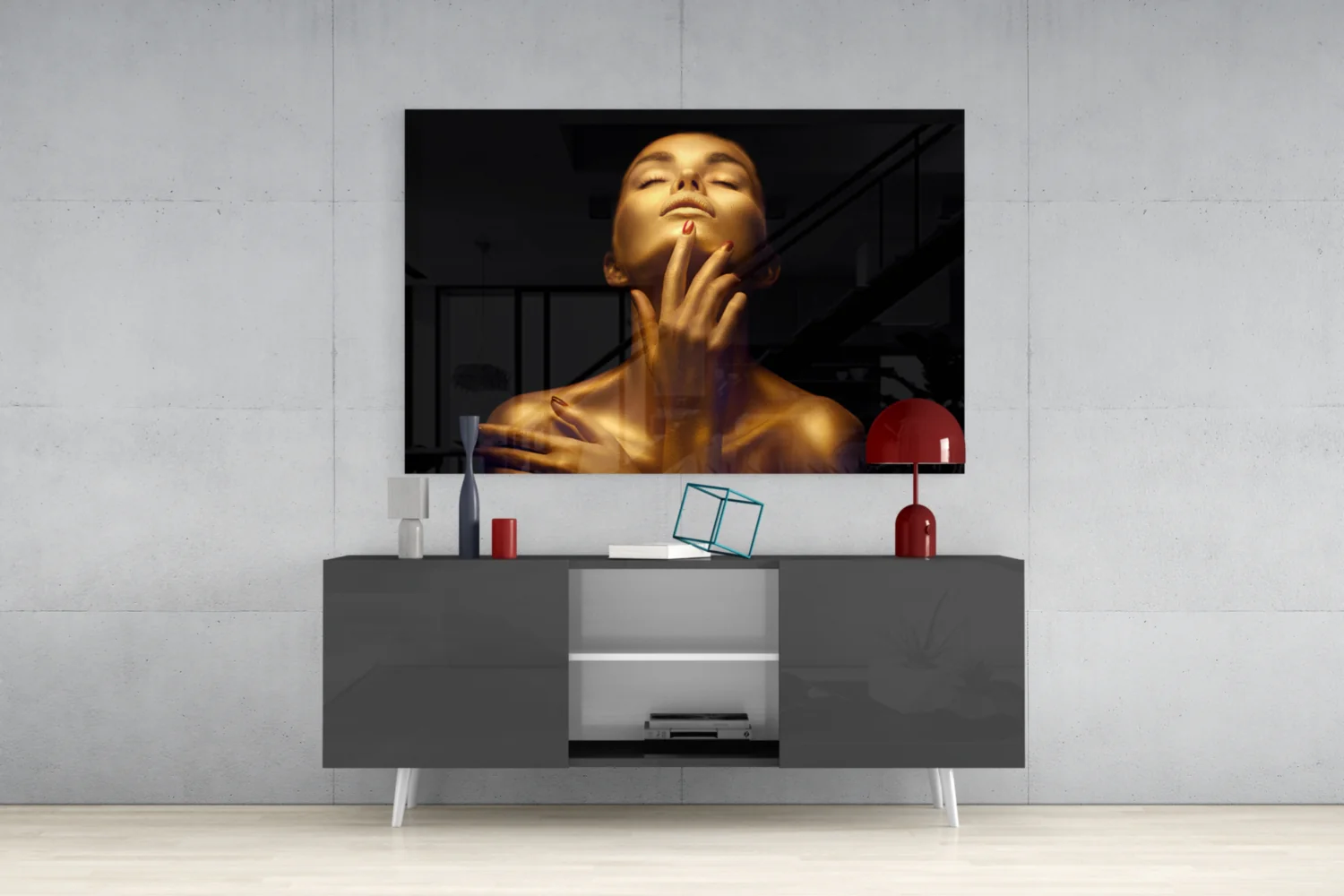 Gold Woman Glass Wall Art - Image 9