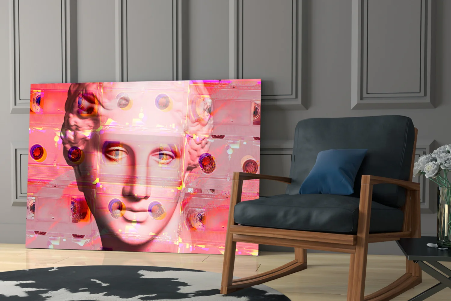 Sculpture Glass Wall Art - Image 7