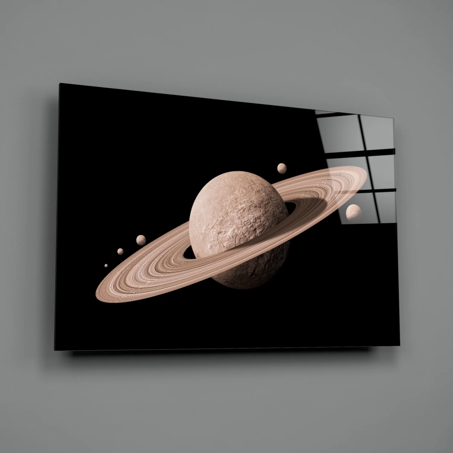 Saturn Glass Wall Art - Image 3