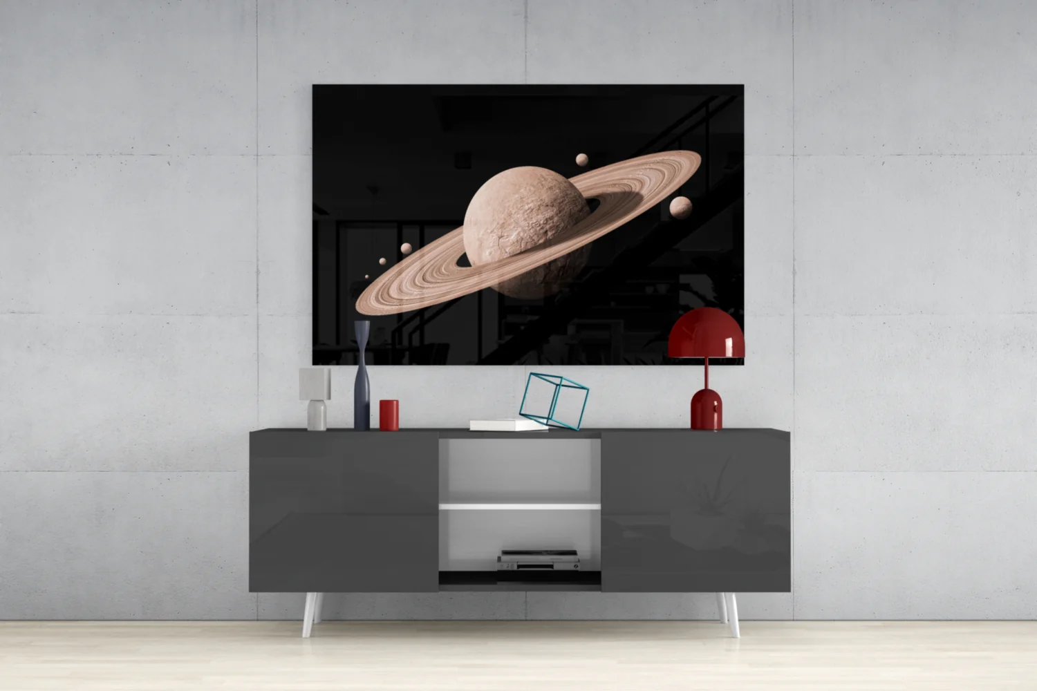 Saturn Glass Wall Art - Image 9