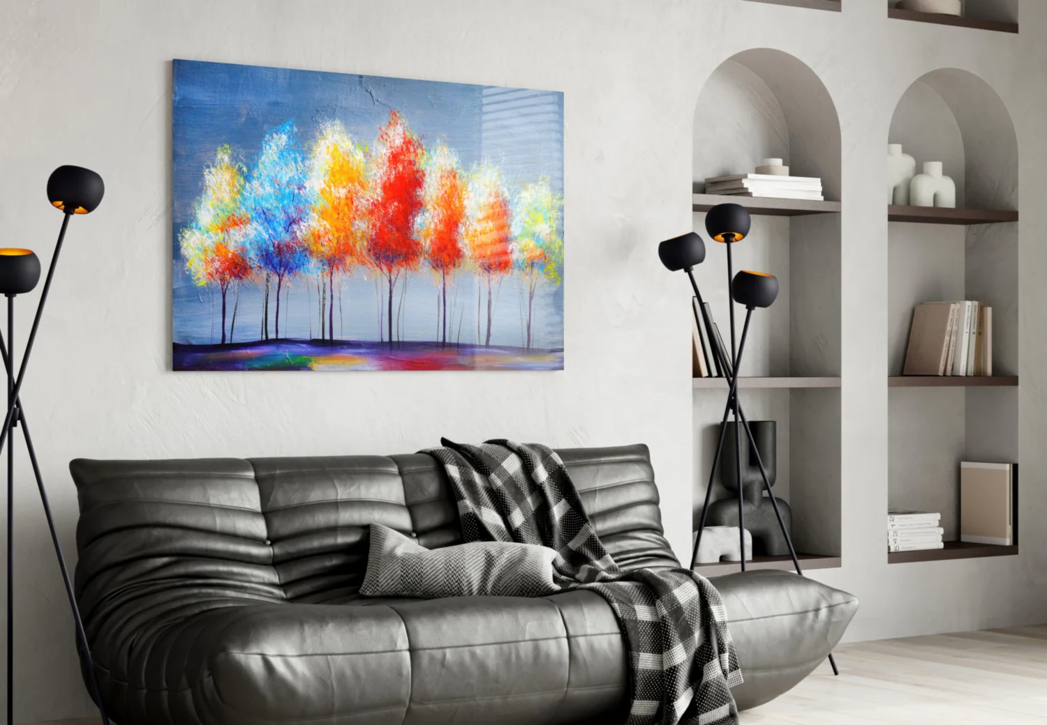Drawing Trees Glass Wall Art - Image 5