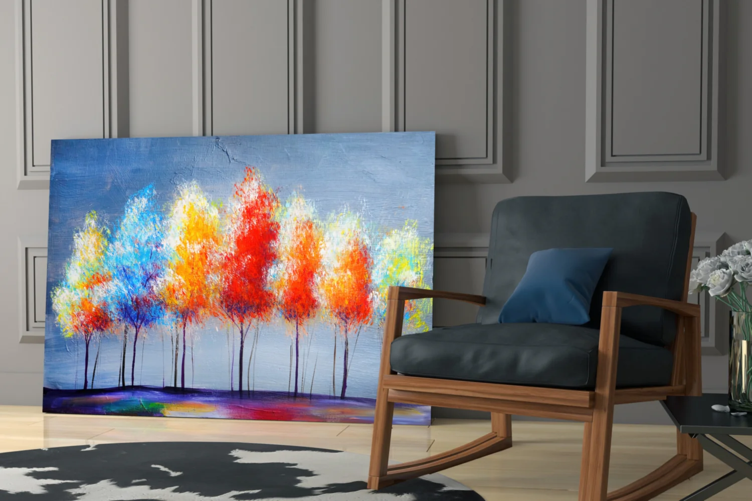 Drawing Trees Glass Wall Art - Image 7
