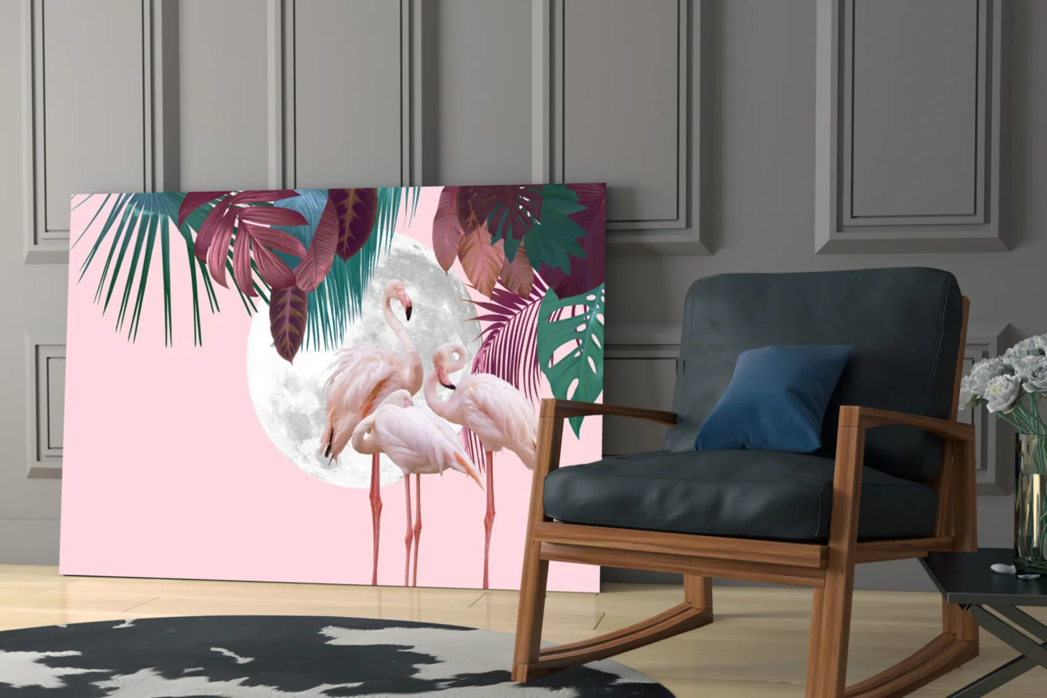 Flamingo Glass Wall Art - Image 7