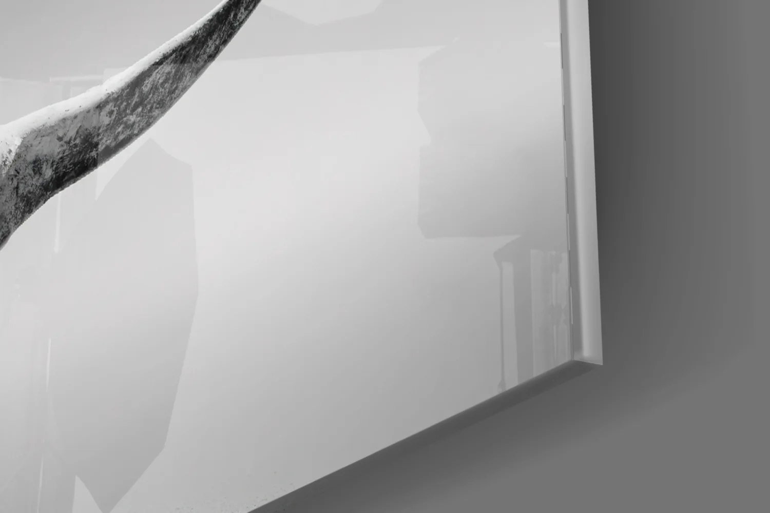 Black Rhino Glass Wall Art - Image 8
