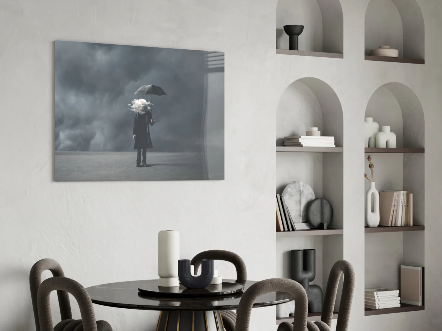 Storm in Thoughts Glass Wall Art - Image 6