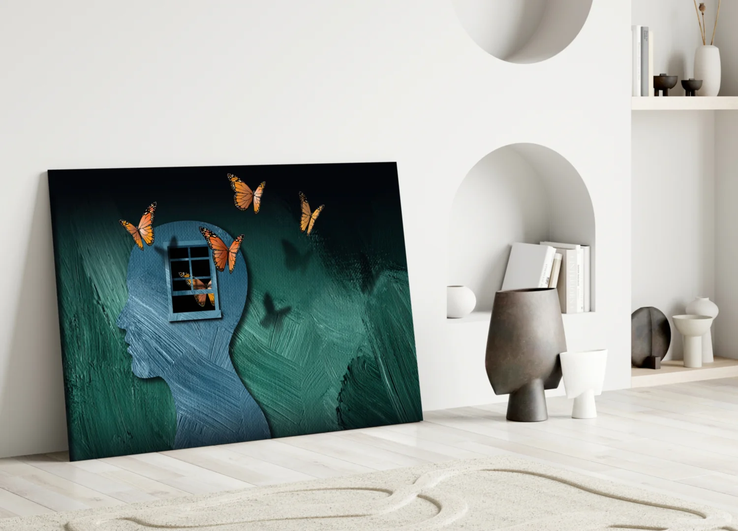 Butterfly Effect Glass Wall Art - Image 4