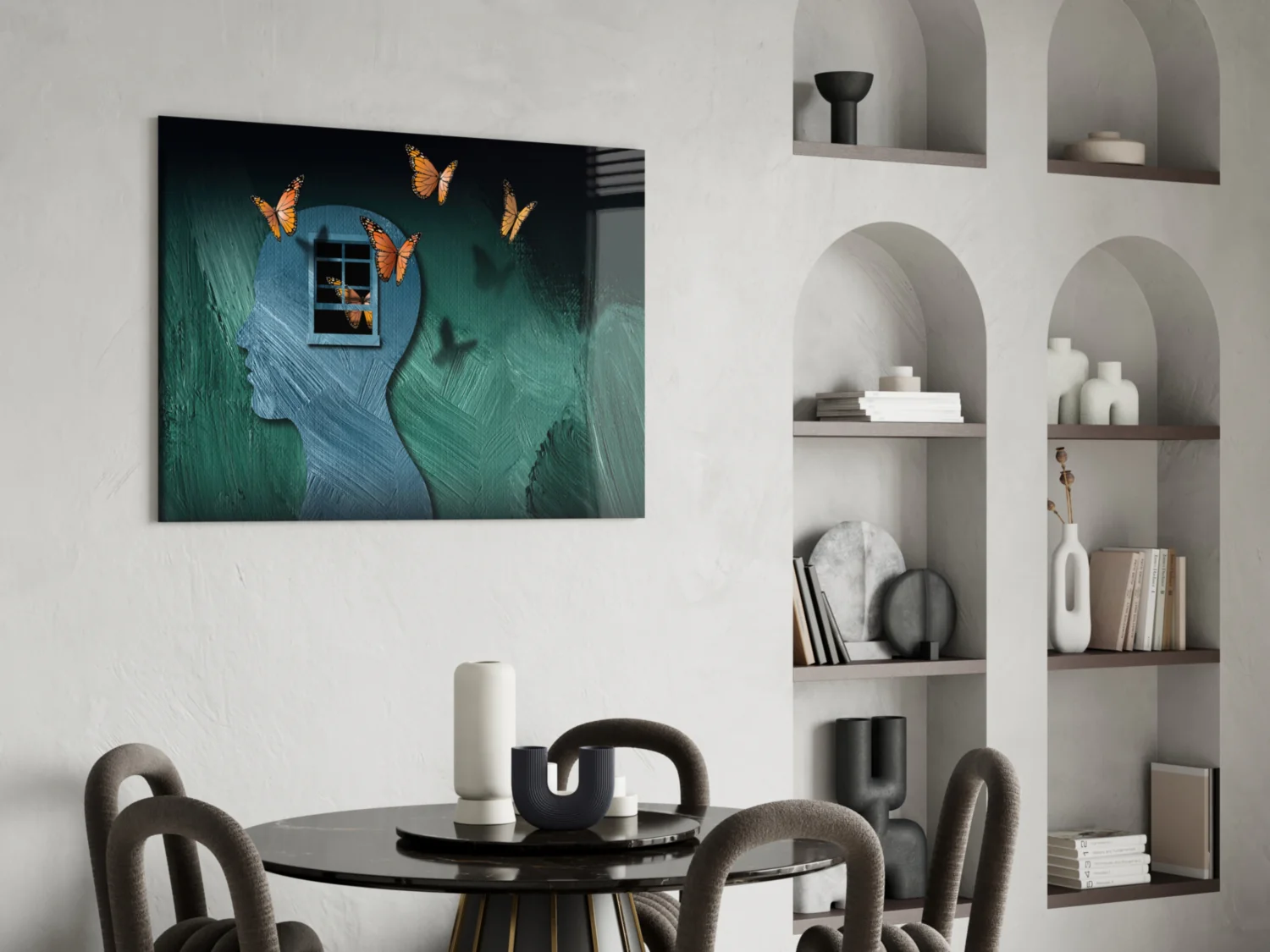 Butterfly Effect Glass Wall Art - Image 6