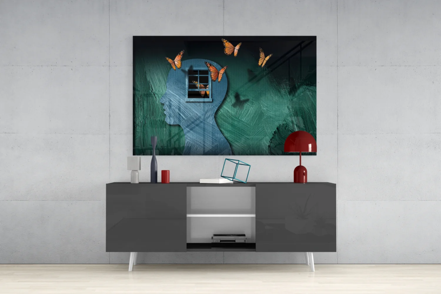 Butterfly Effect Glass Wall Art - Image 9