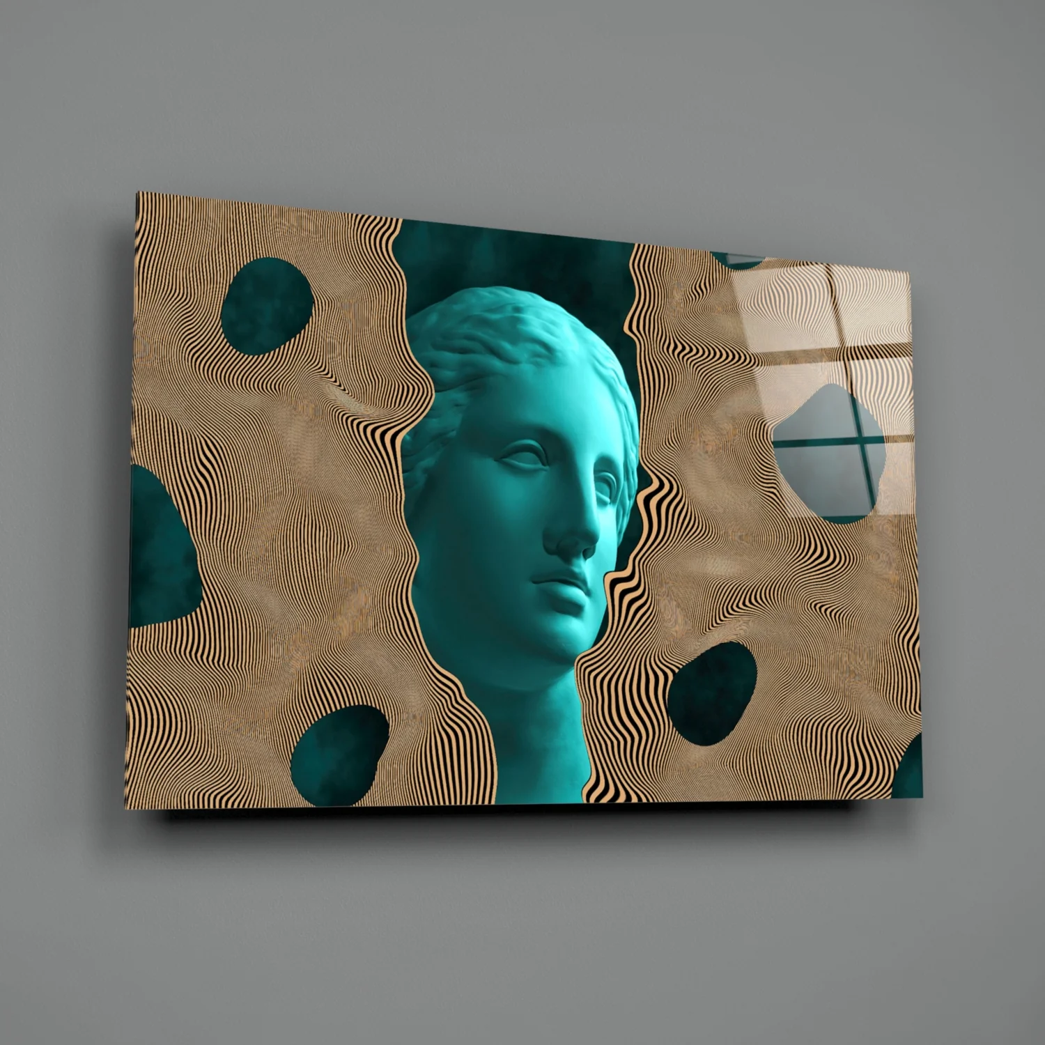Sculpture Glass Wall Art - Image 3