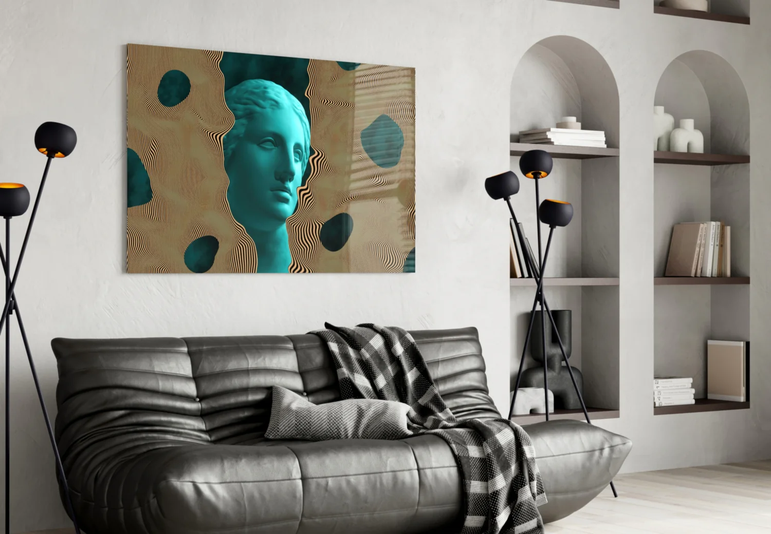 Sculpture Glass Wall Art - Image 5