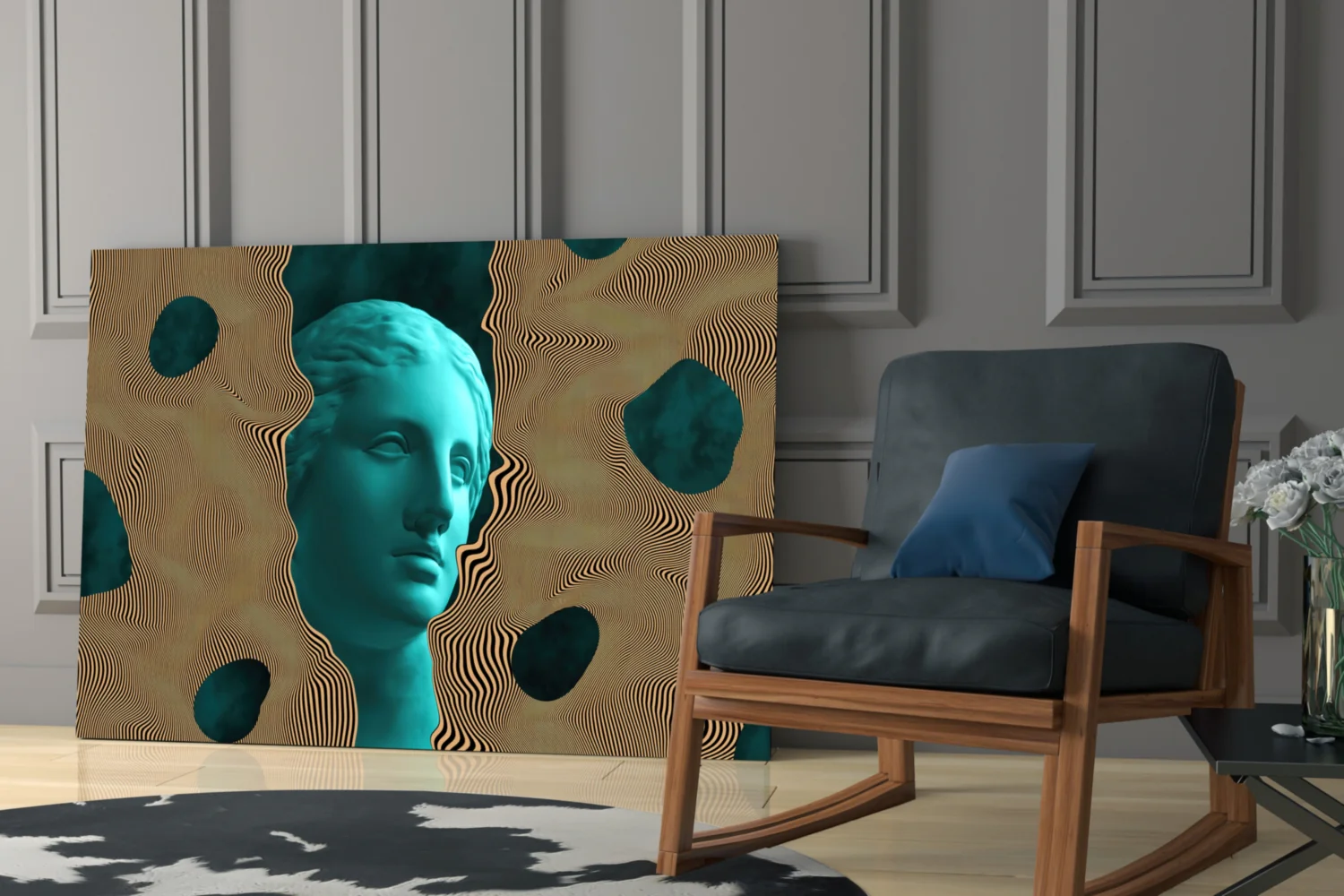 Sculpture Glass Wall Art - Image 7