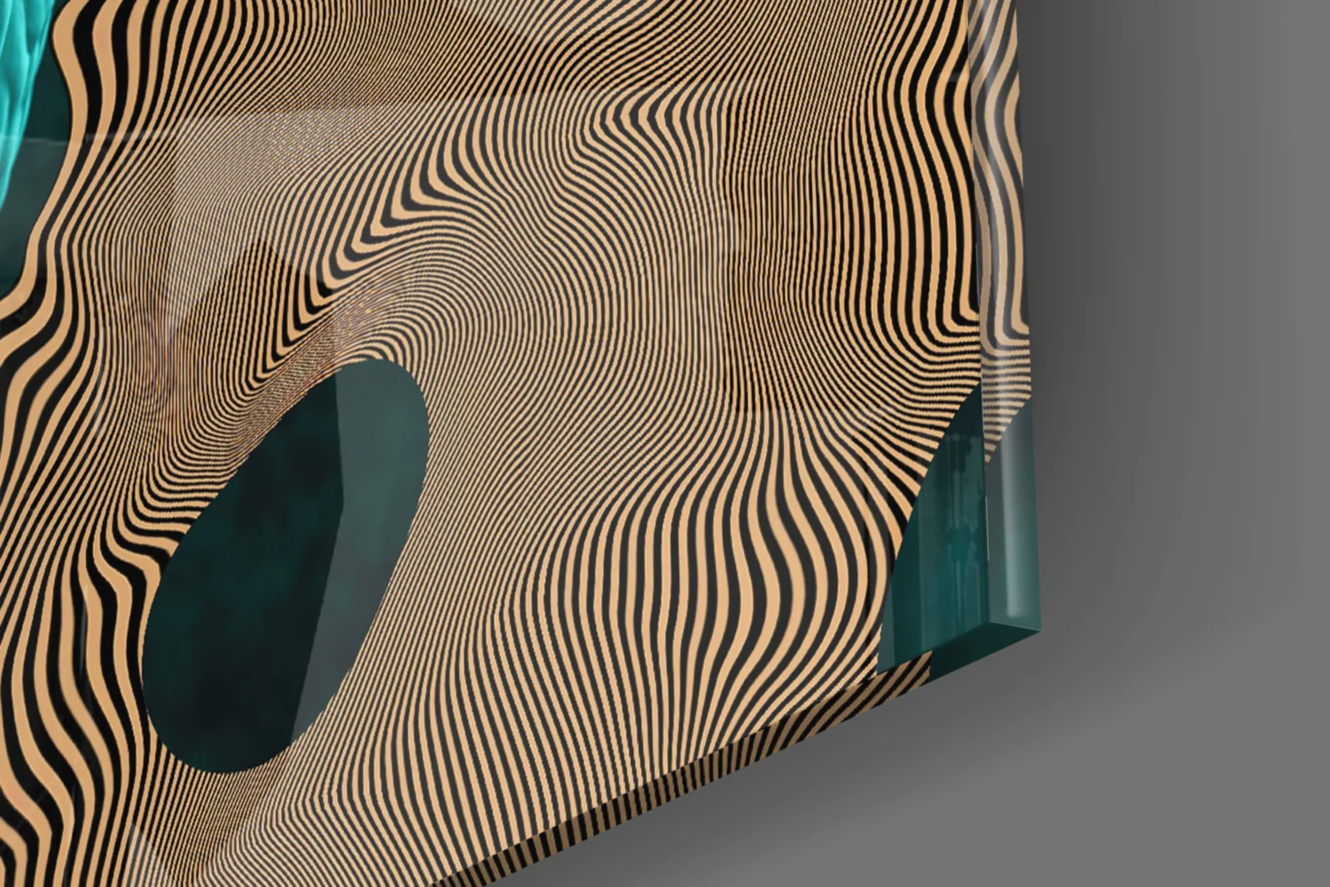 Sculpture Glass Wall Art - Image 8