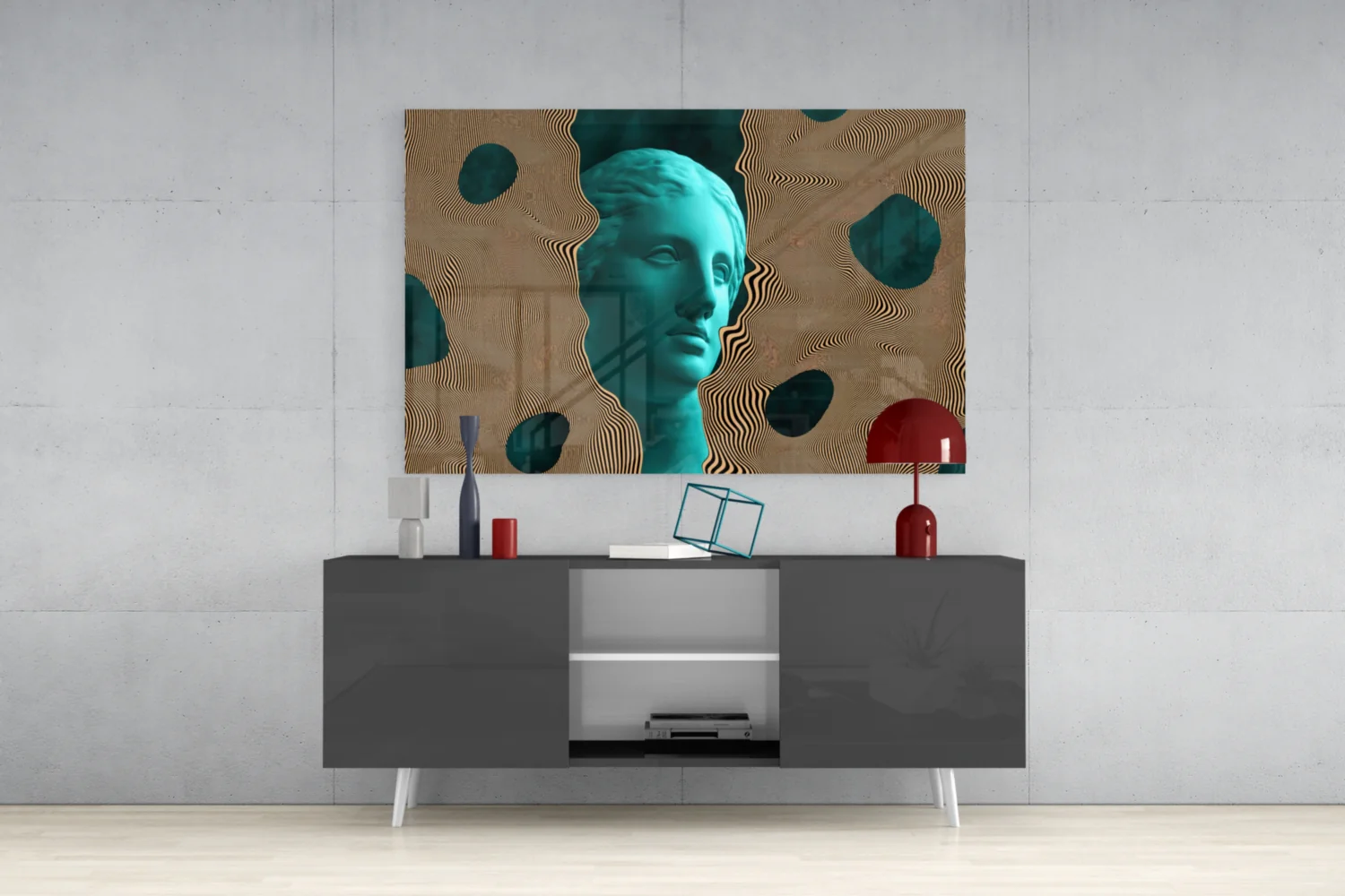 Sculpture Glass Wall Art - Image 9