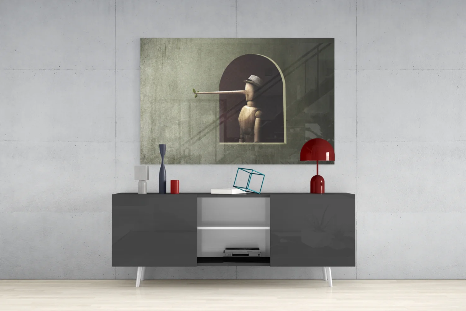 Pinocchio Glass Wall Art - Image 9
