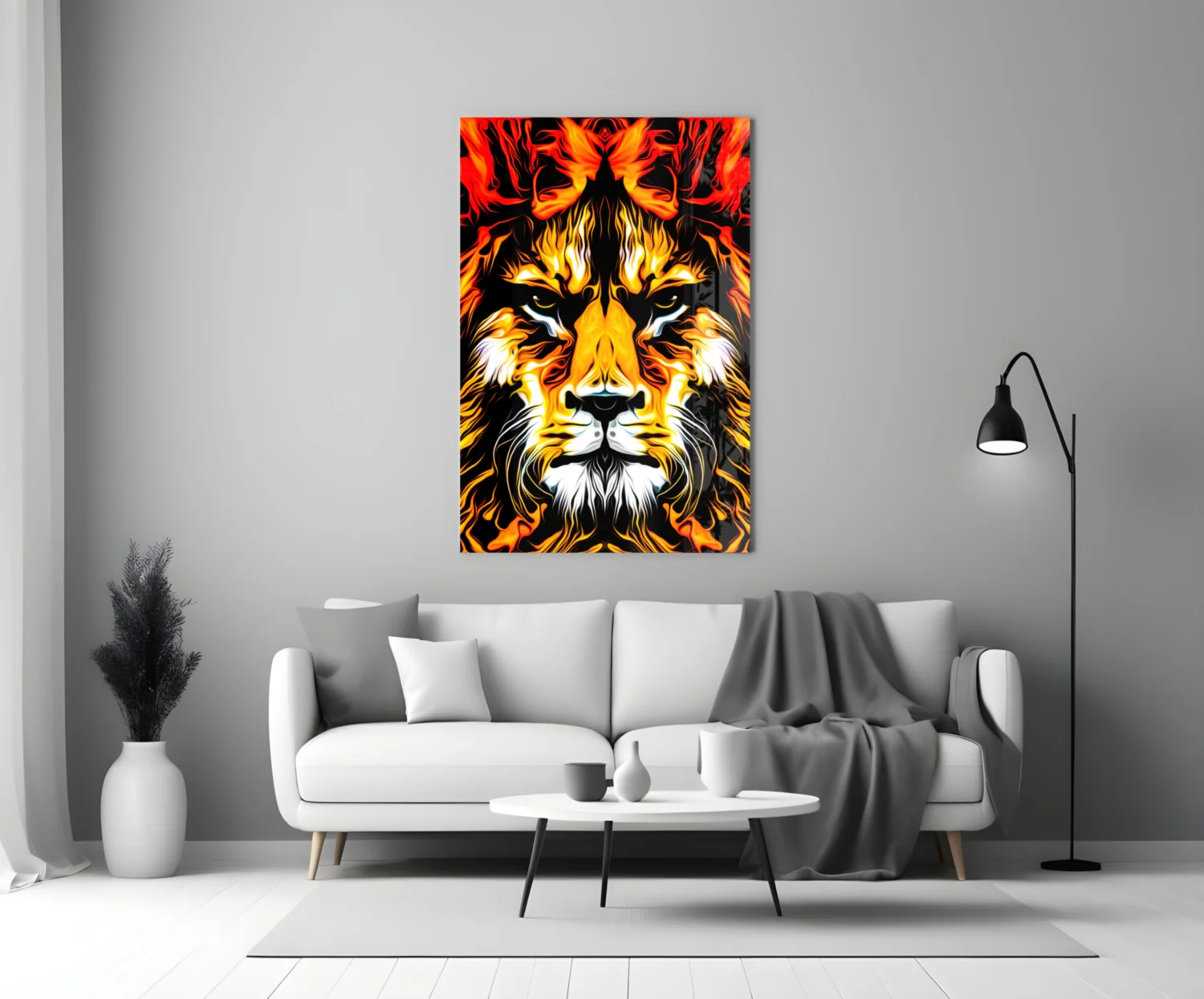 Lion Glass Wall Art - Image 4