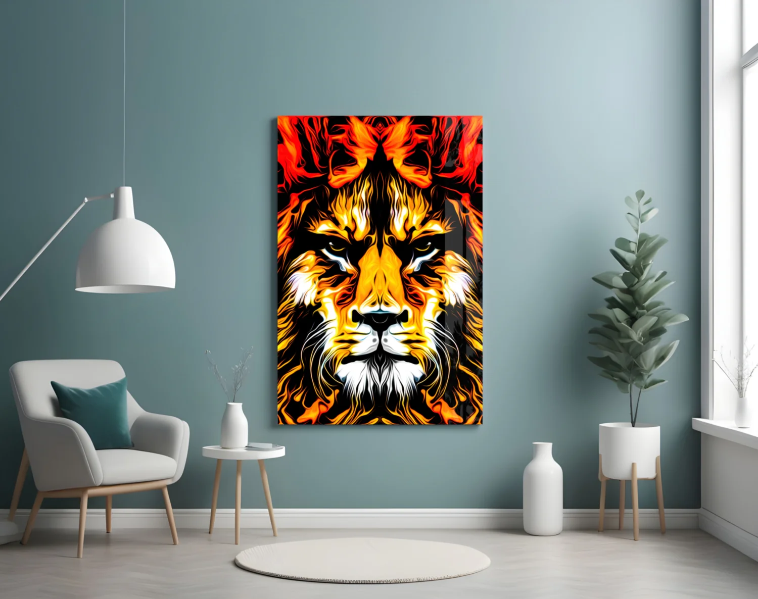 Lion Glass Wall Art - Image 5