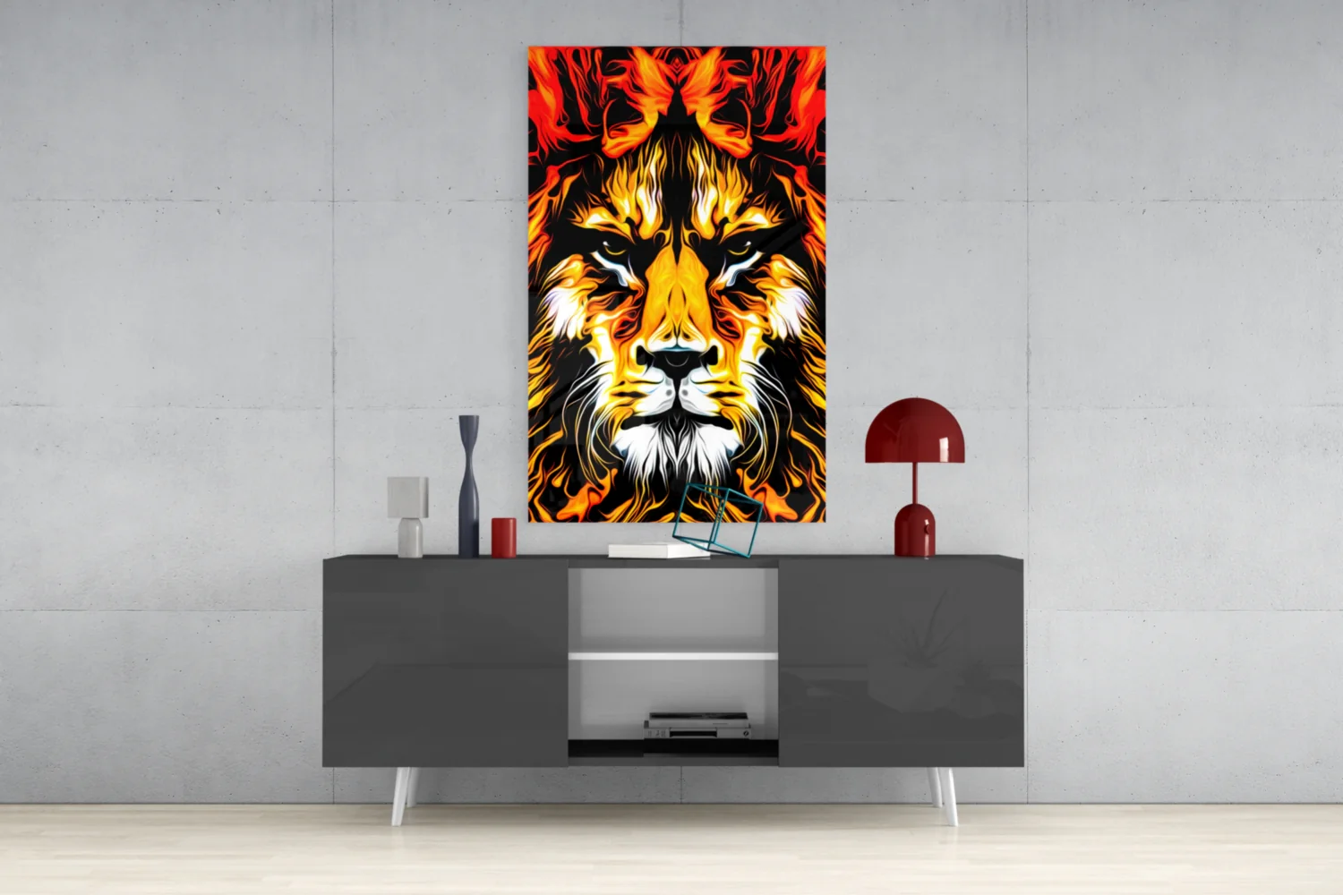 Lion Glass Wall Art - Image 9