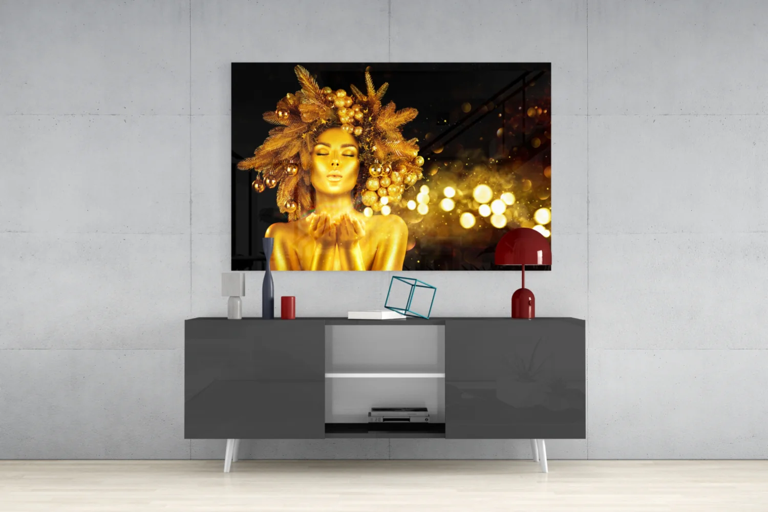 Gold Woman Glass Wall Art - Image 9