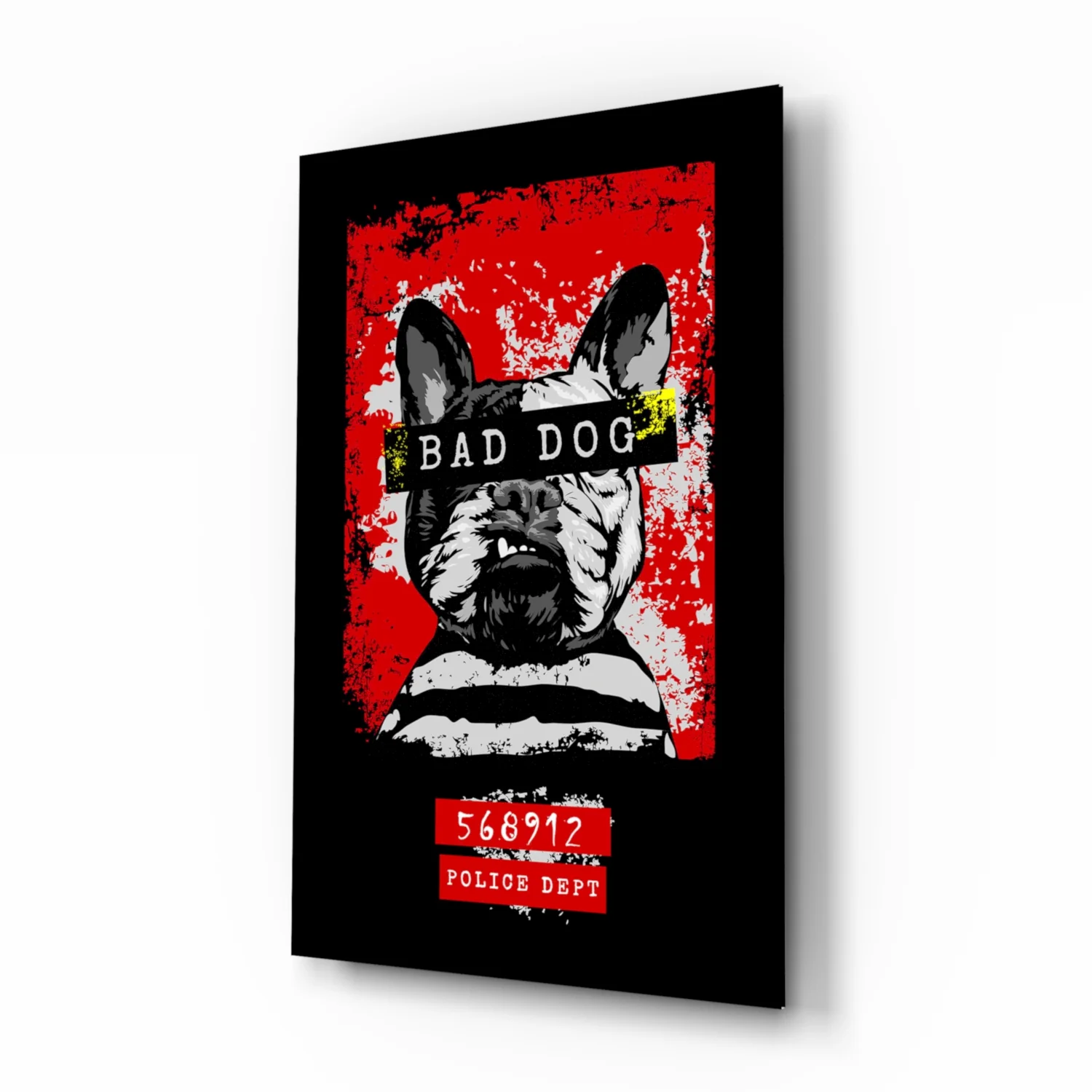 “Bad Dog” Glass Wall Art - Image 2