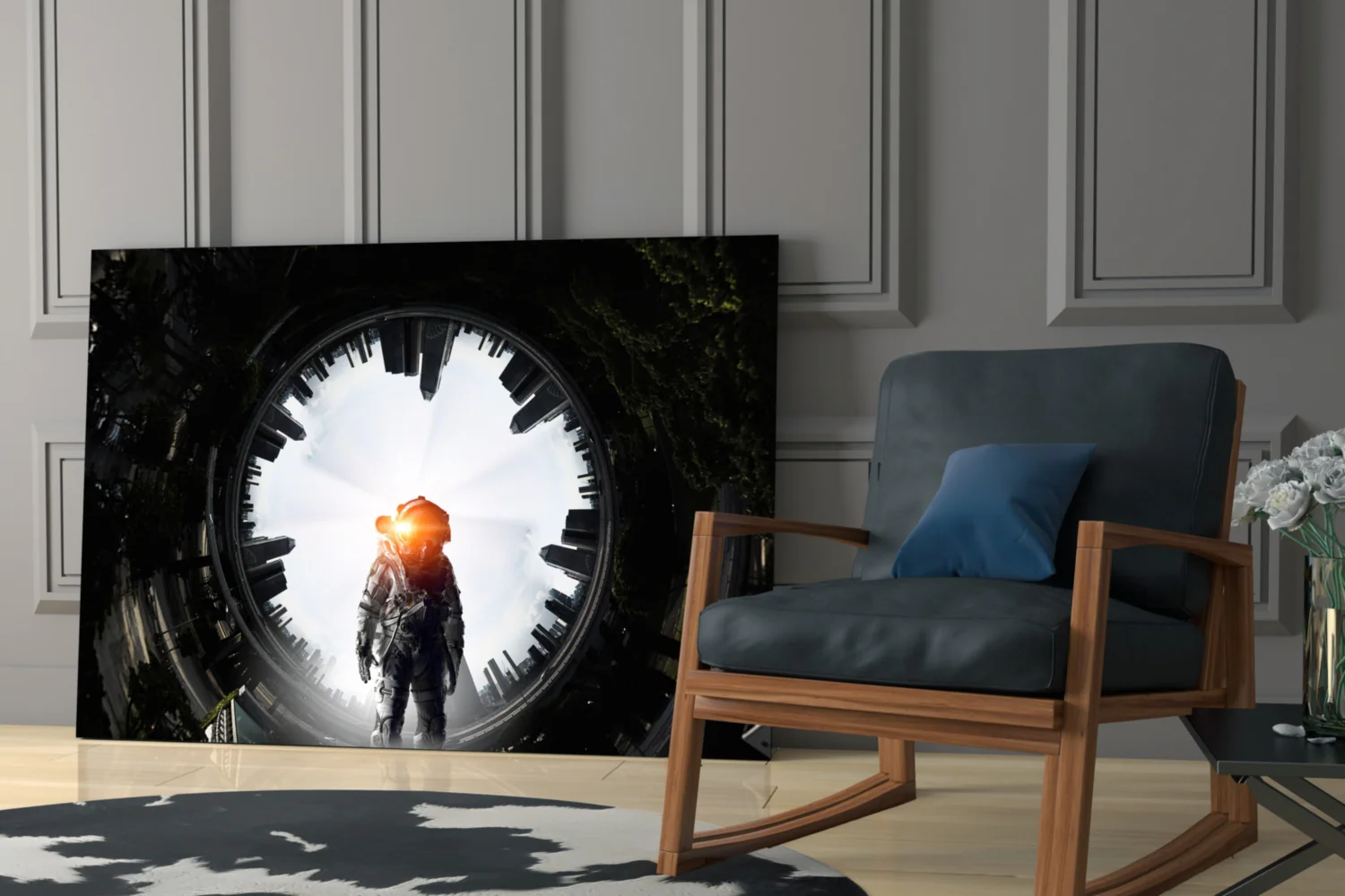 Astronaut Glass Wall Art - Image 7