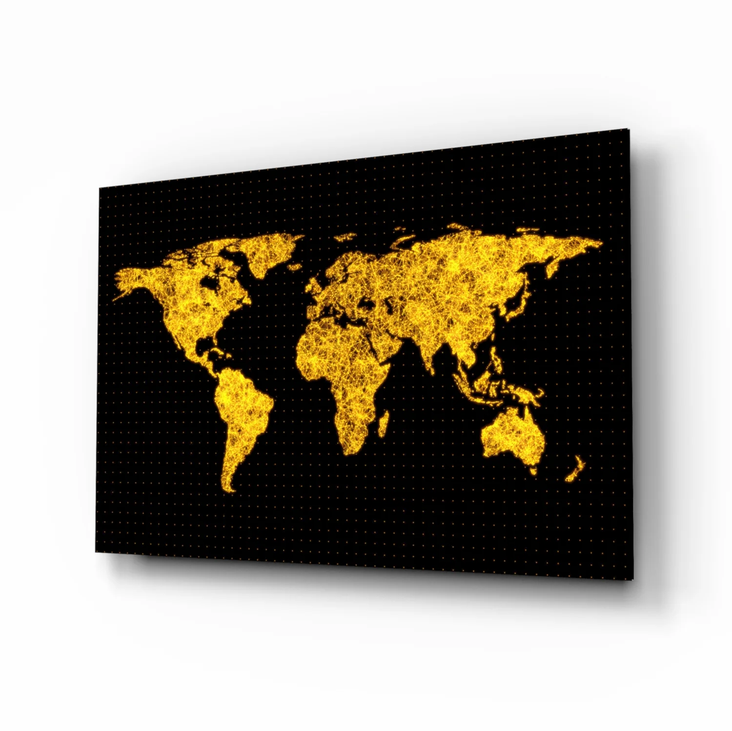 World Map Glass Wall Art - Image 2
