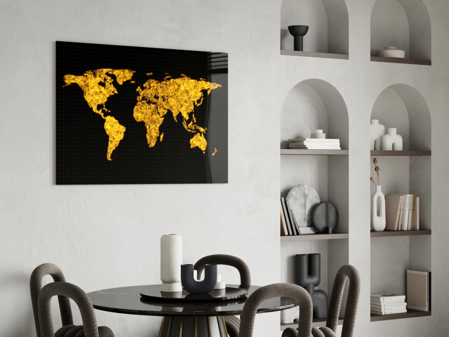 World Map Glass Wall Art - Image 6