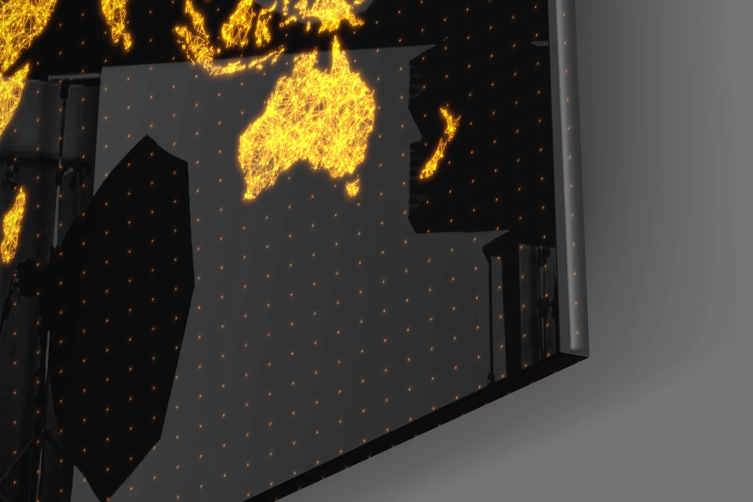 World Map Glass Wall Art - Image 8