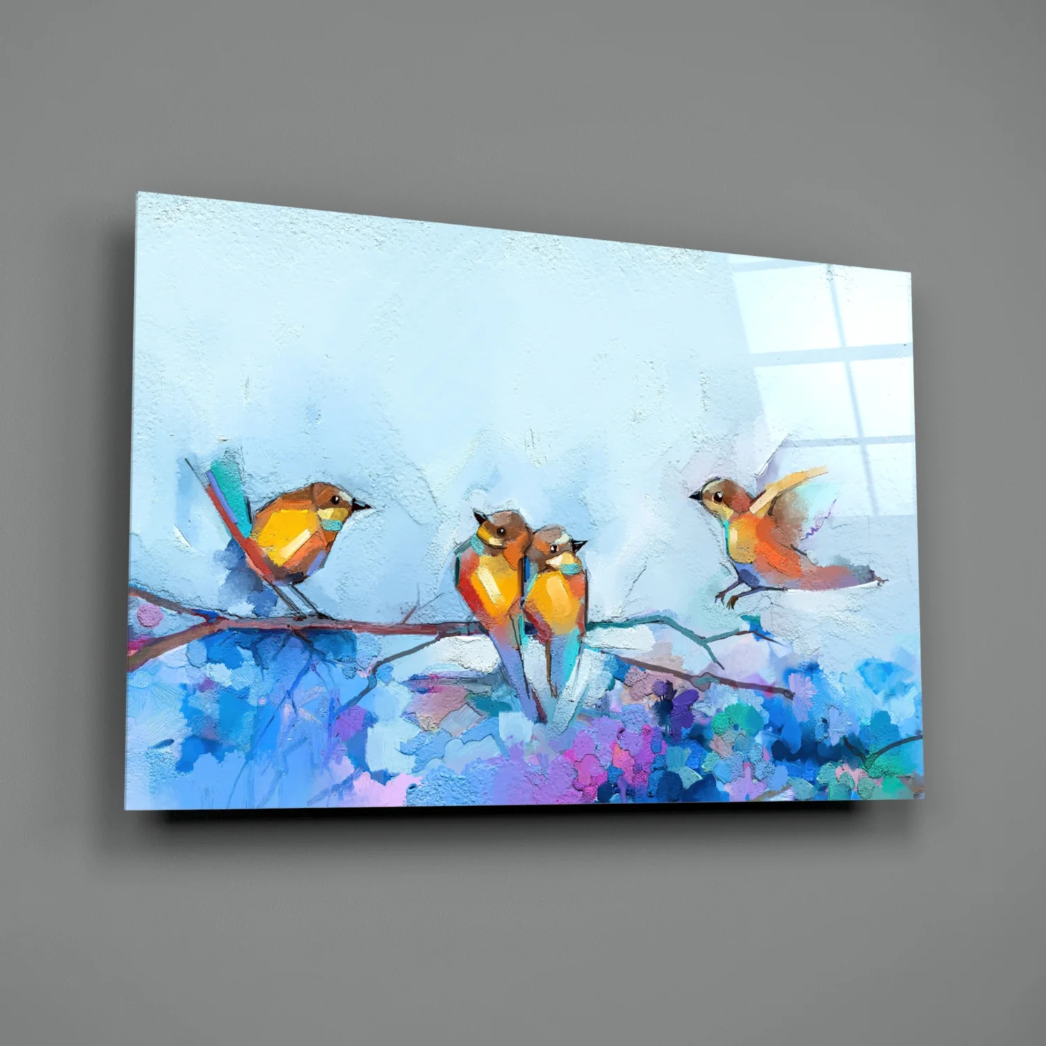 Tiny Birds Glass Wall Art - Image 3