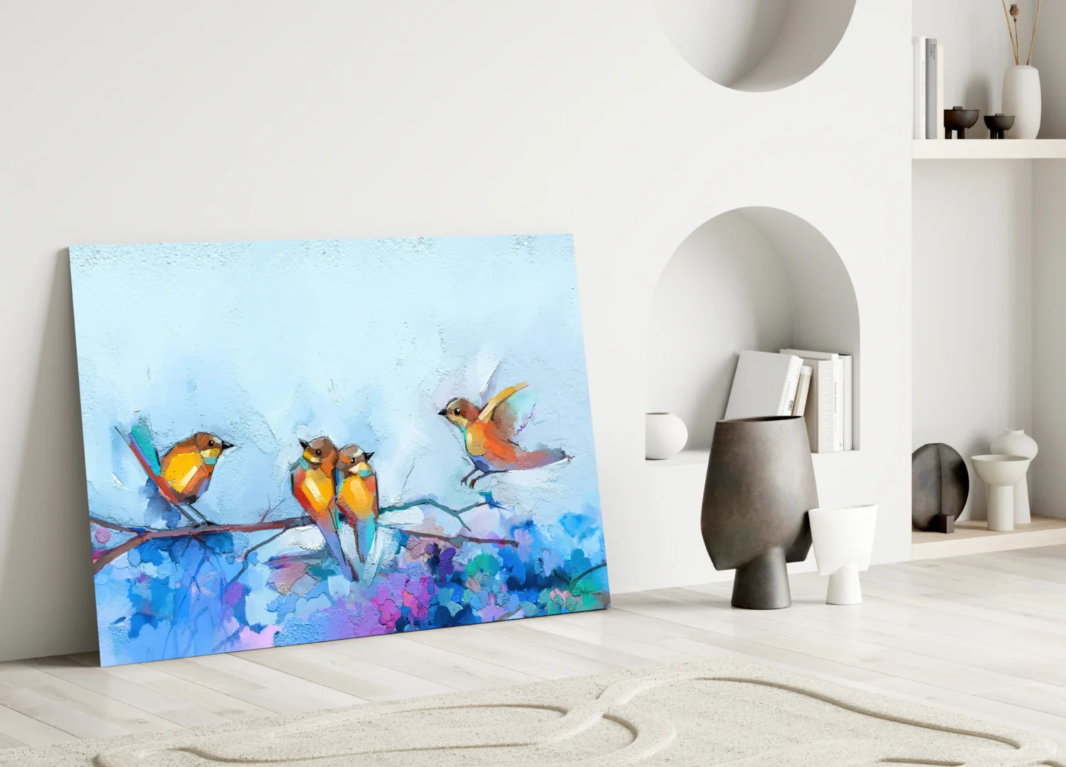 Tiny Birds Glass Wall Art - Image 4