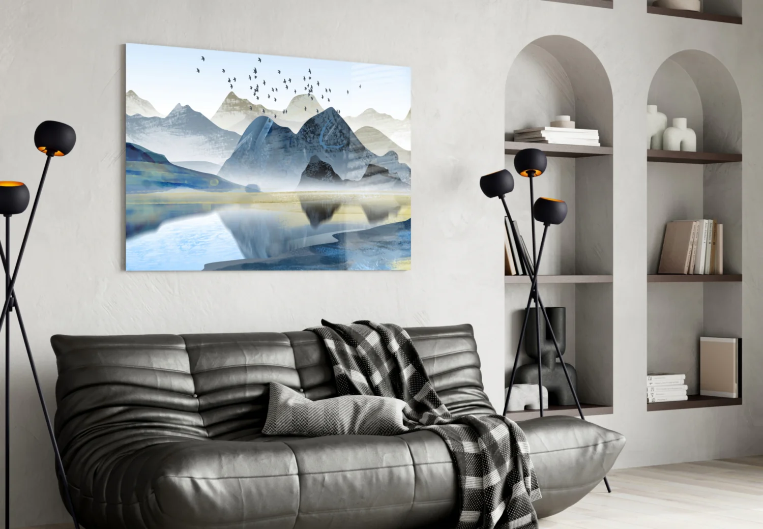 Mountains Glass Wall Art - Image 5
