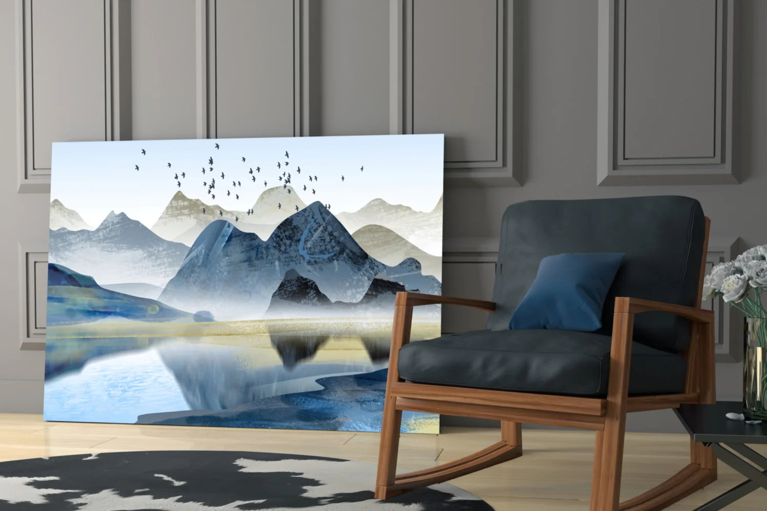 Mountains Glass Wall Art - Image 7