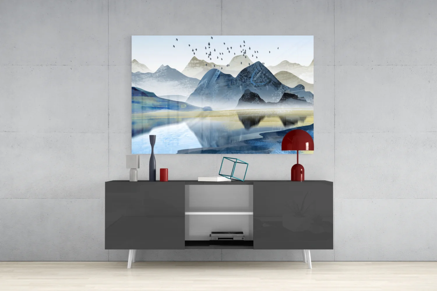 Mountains Glass Wall Art - Image 9