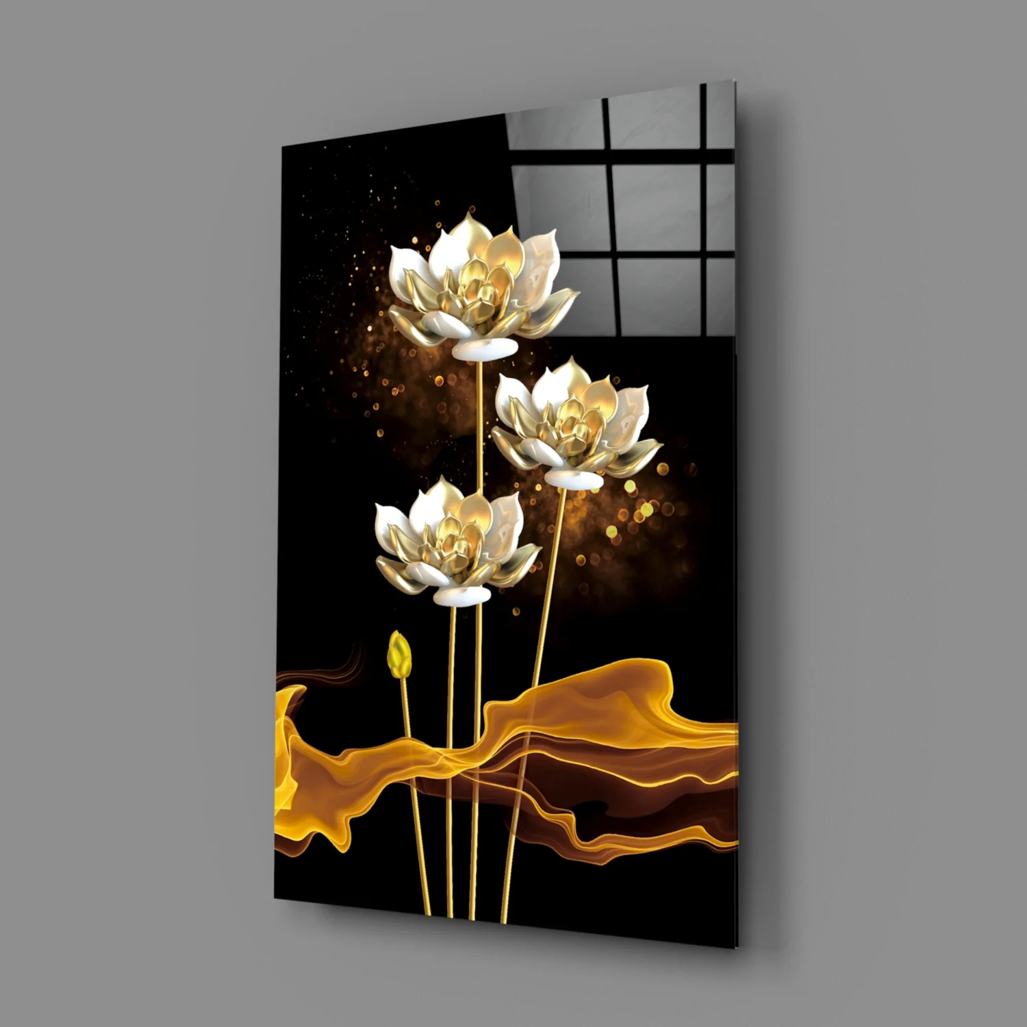 Flowers Glass Wall Art - Image 3