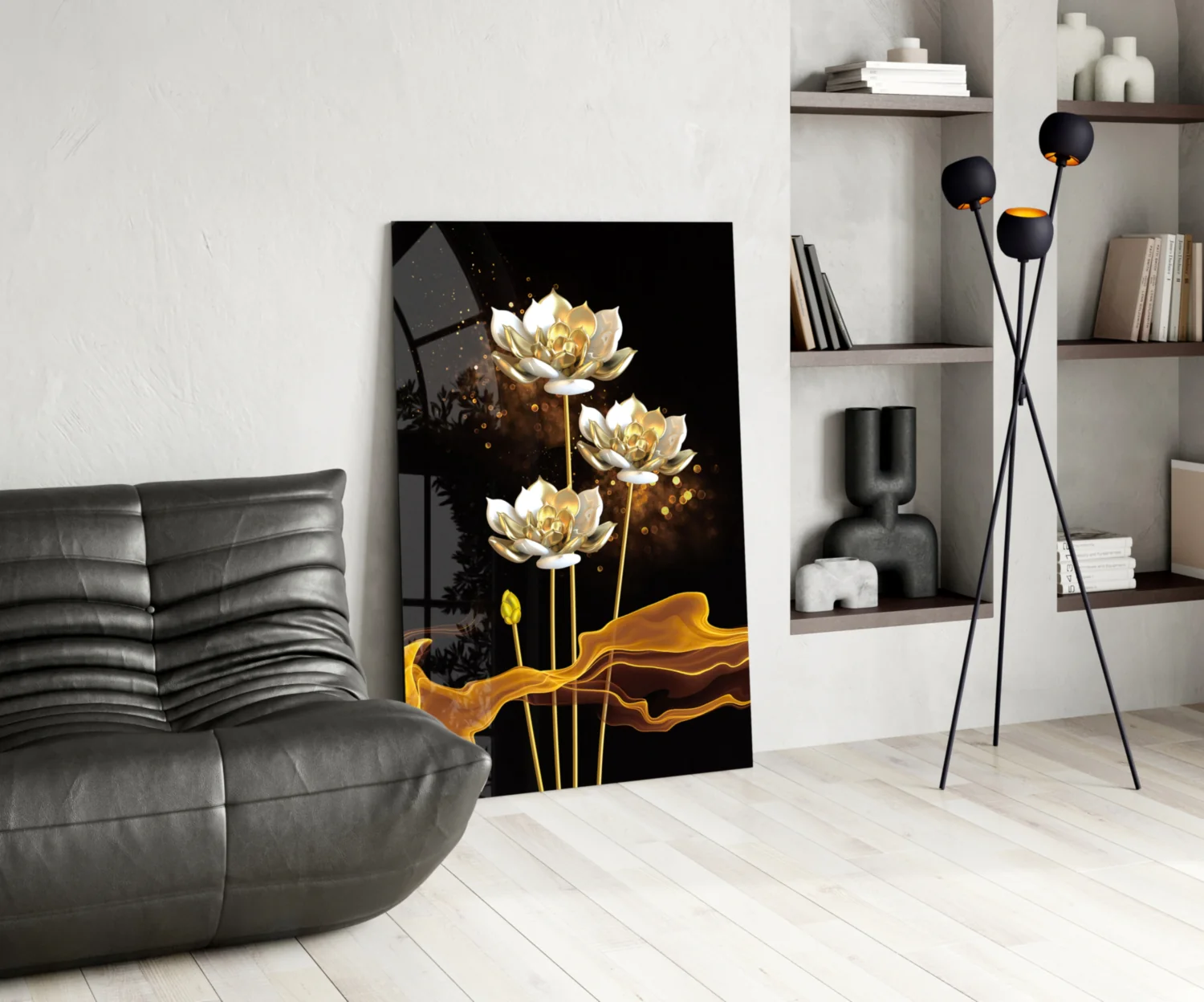 Flowers Glass Wall Art - Image 6